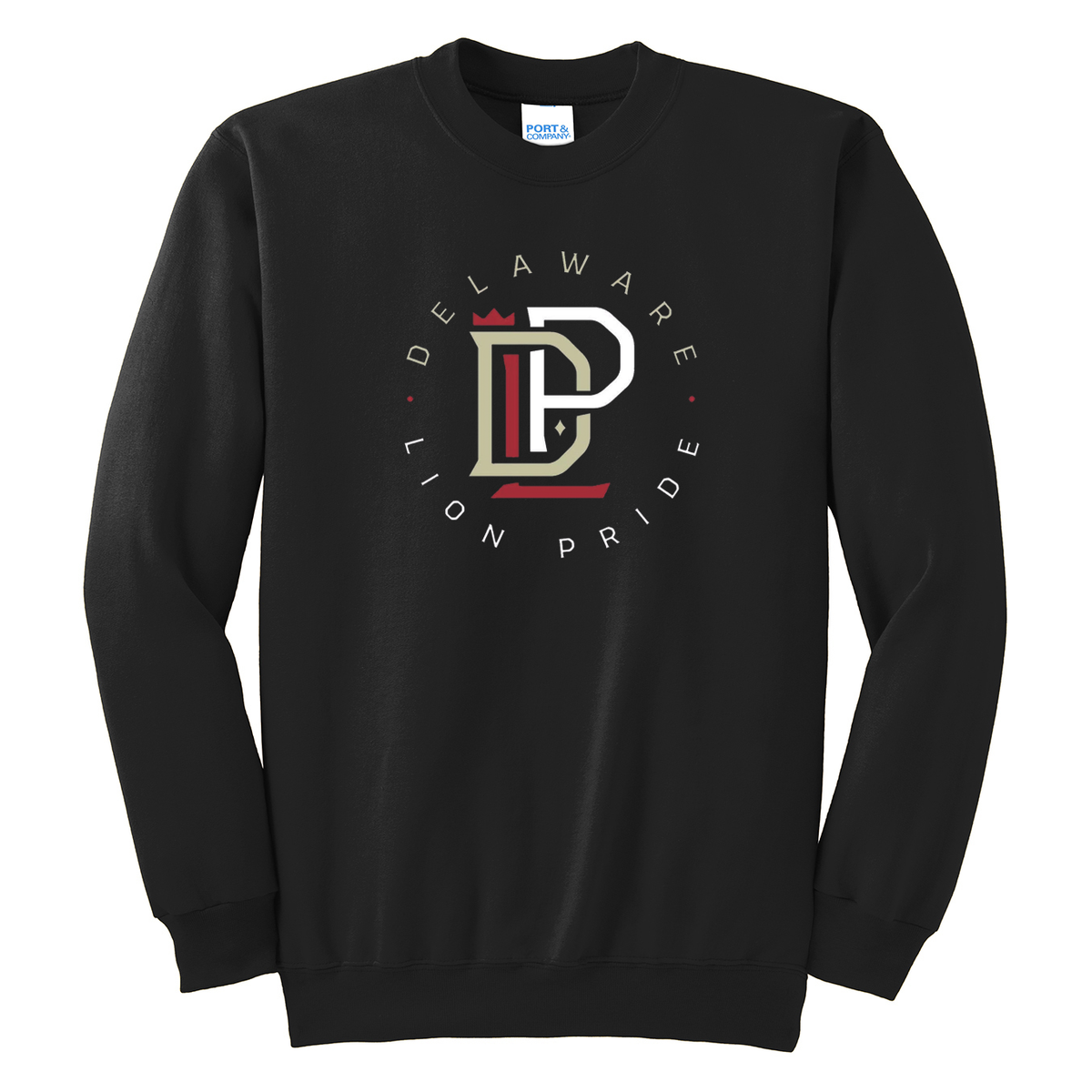 Delaware Pride Lions Basketball Crew Neck Sweater