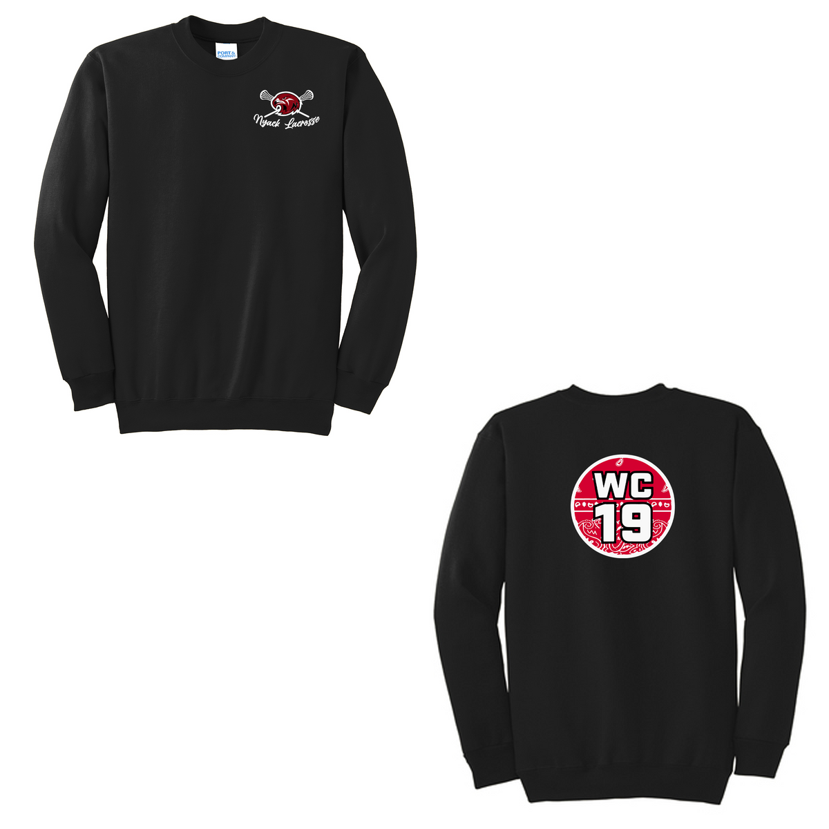 Nyack HS Lacrosse Crew Neck Sweater