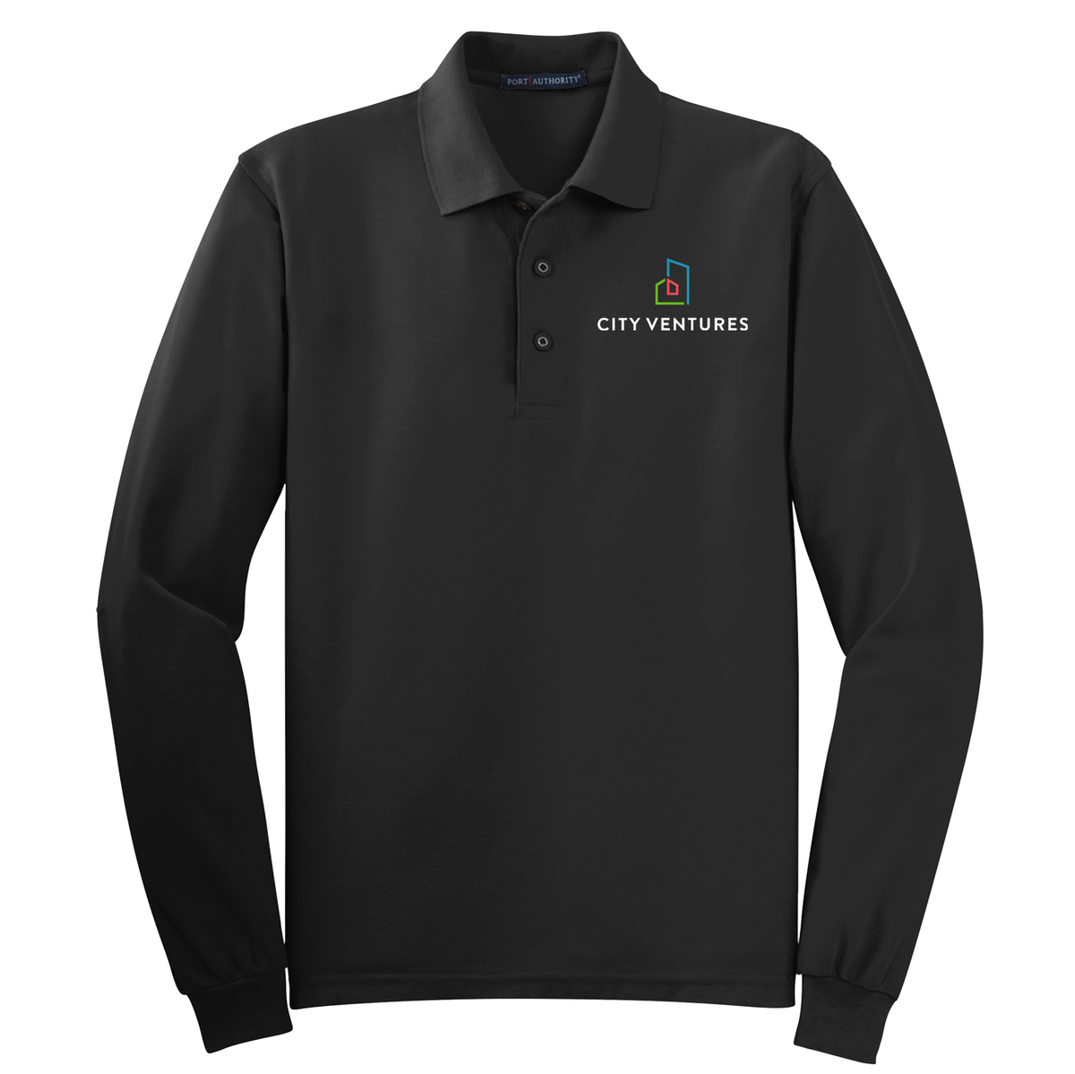 City Ventures Silk Touch Long Sleeve Polo