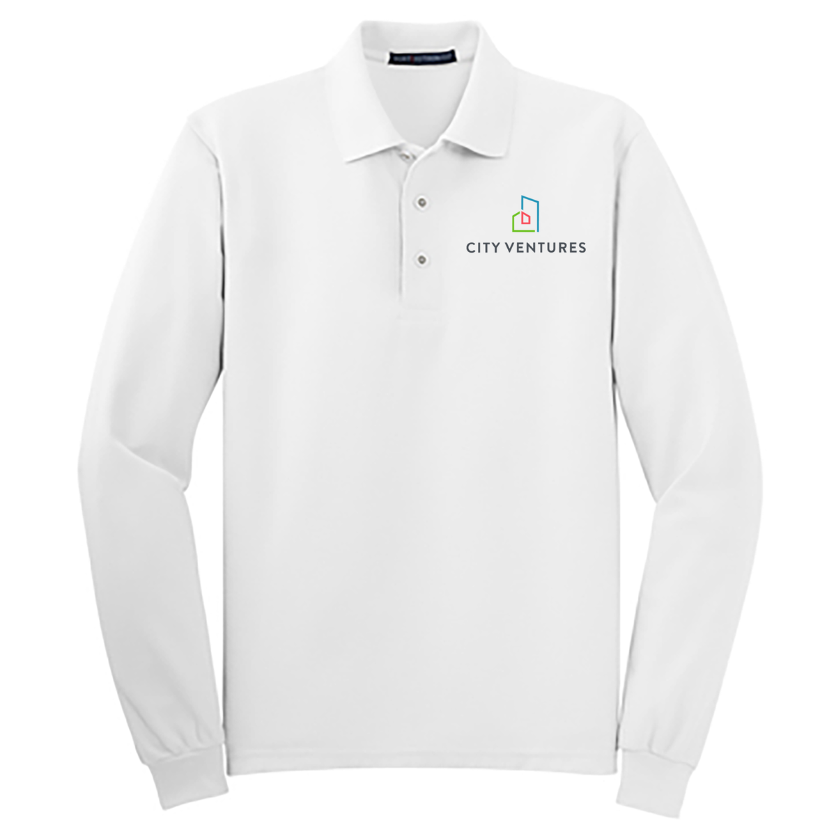 City Ventures Silk Touch Long Sleeve Polo