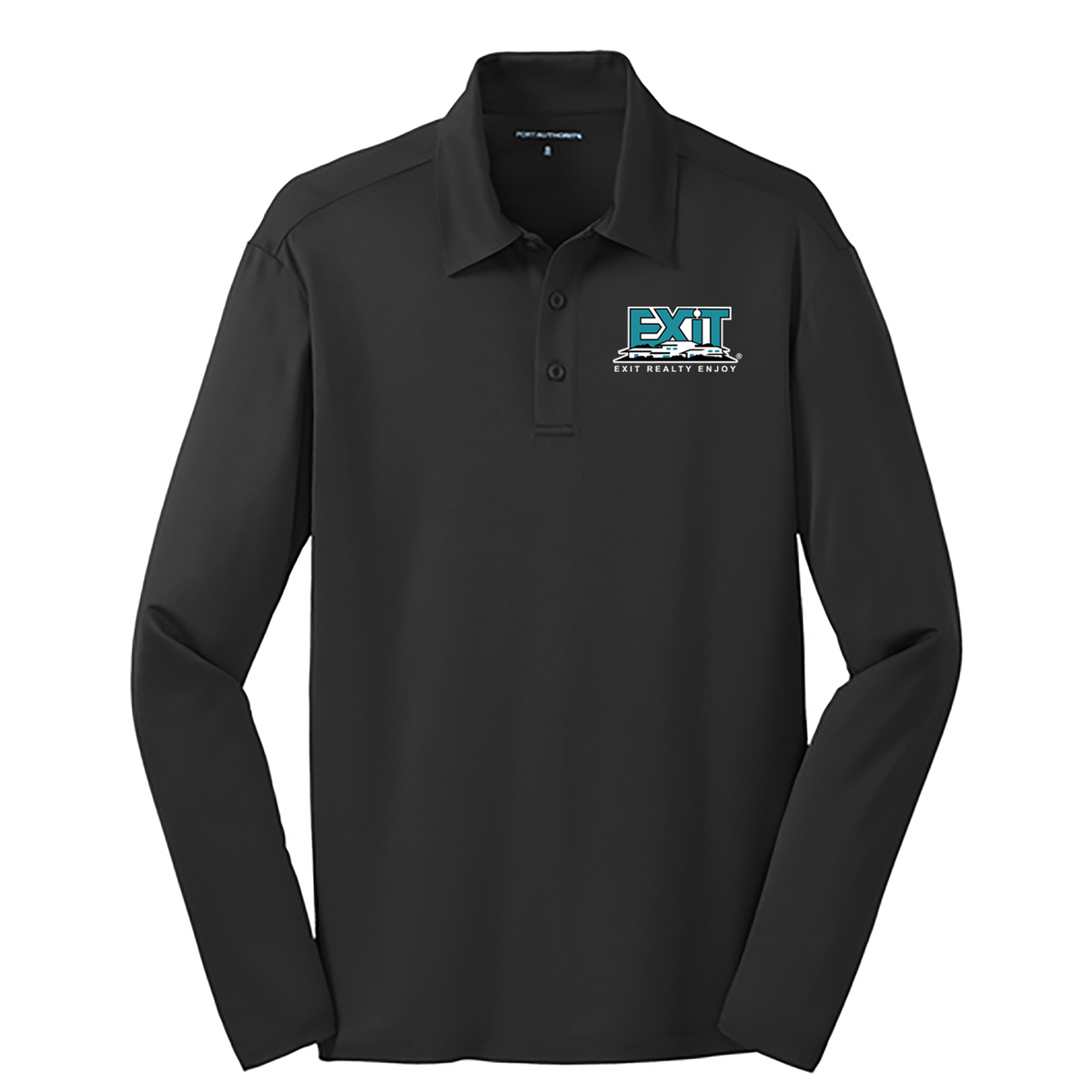 Exit Realty Silk Touch Performance Long Sleeve Polo