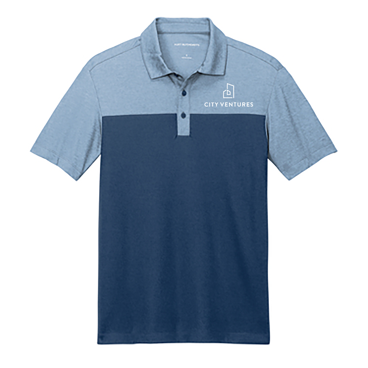 City Ventures Fine Pique Blend Blocked Polo