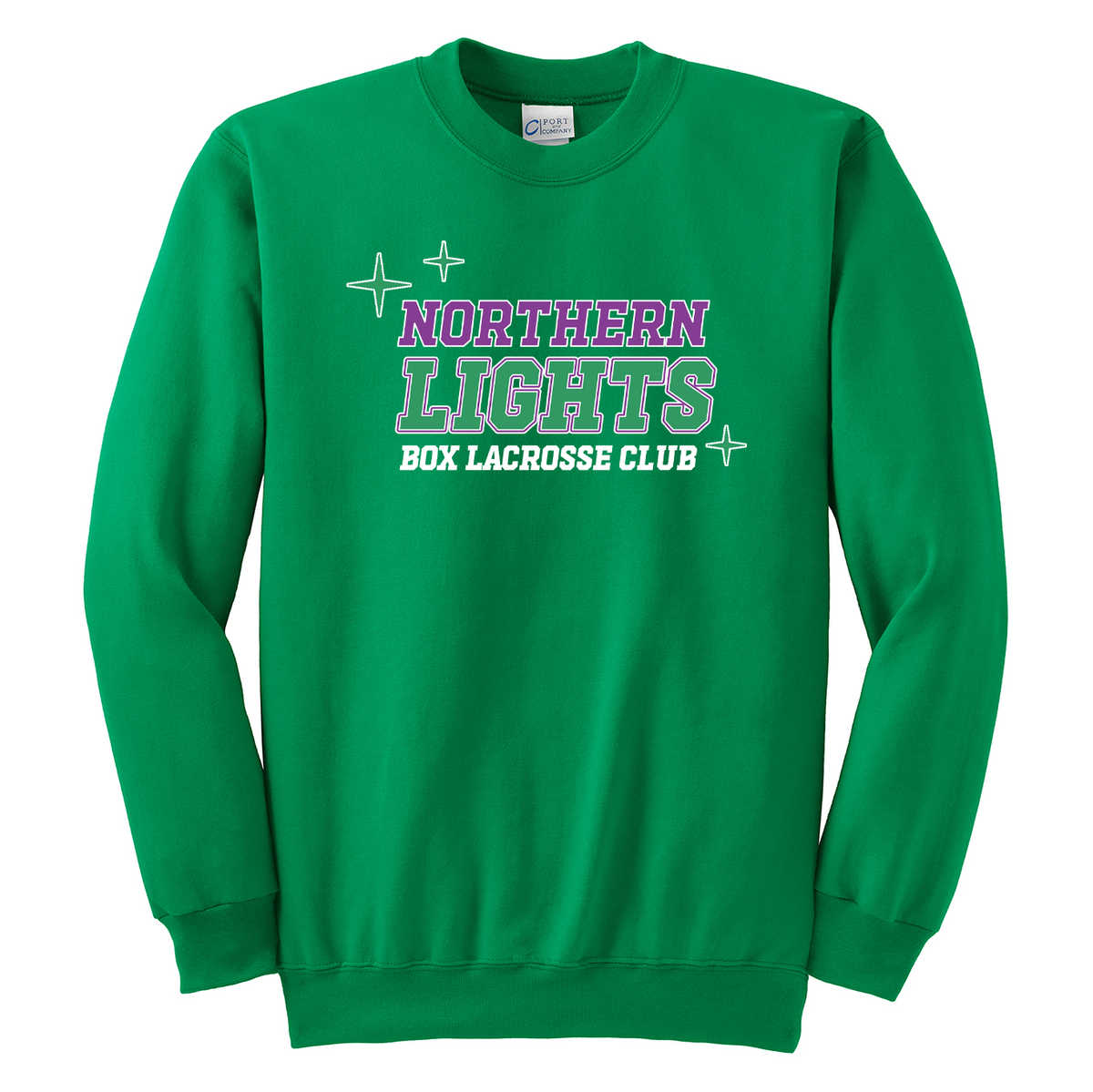 Northern Lights Box Lacrosse Crew Neck Sweater