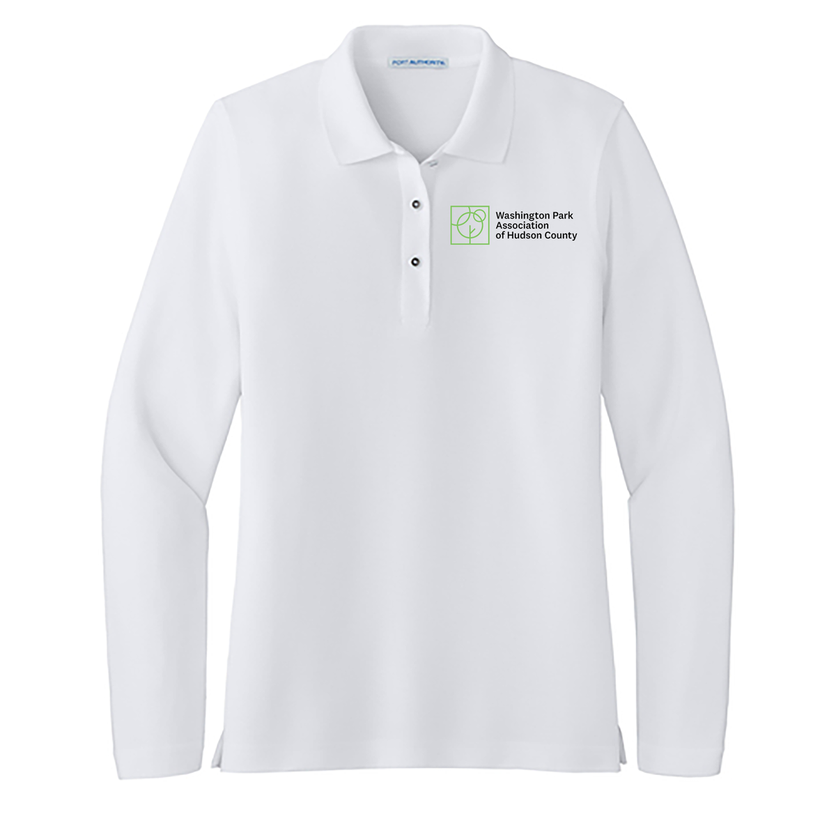 Washington Park Association Ladies Silk Touch Long Sleeve Polo