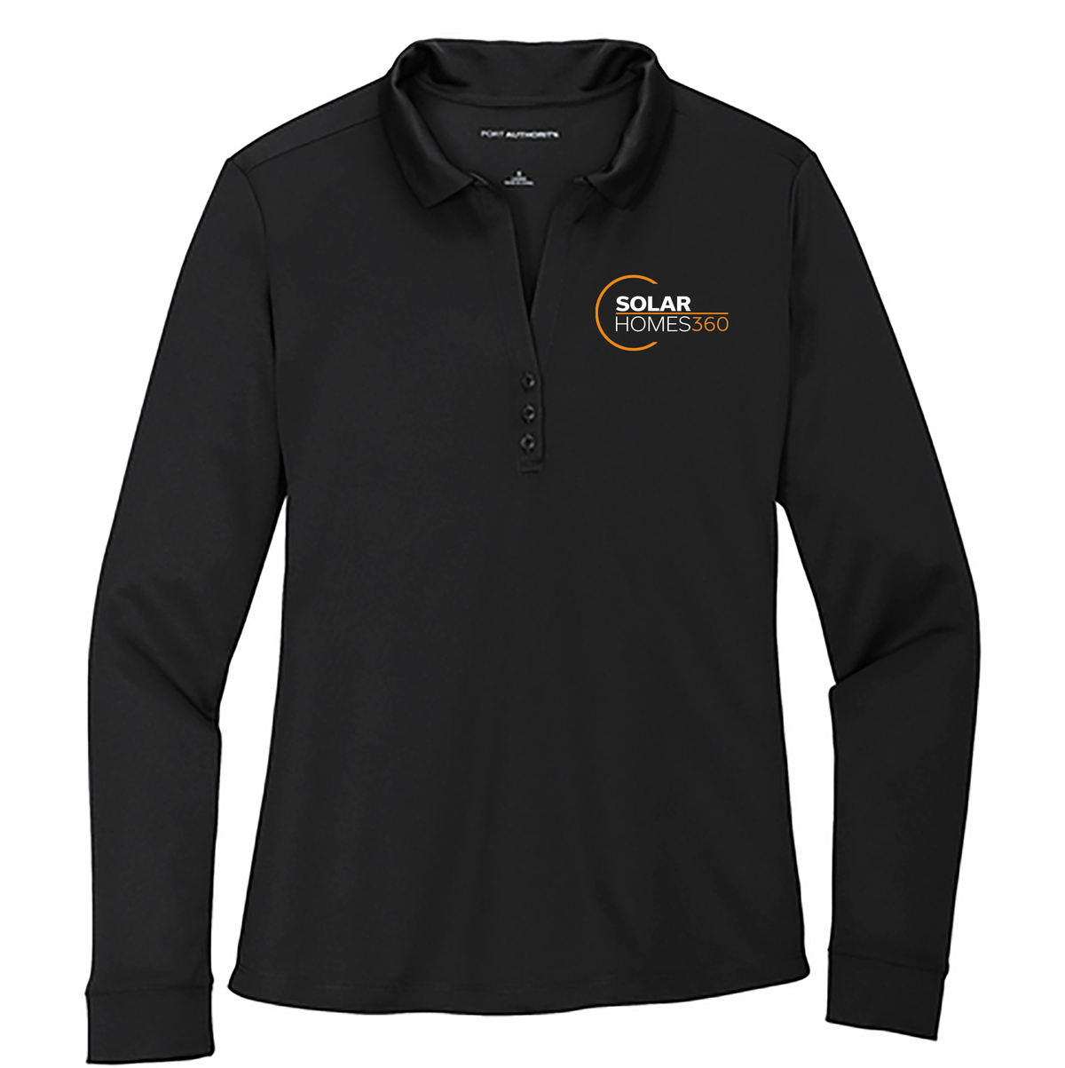 Solar Homes 360 Women's Silk Touch Performance Long Sleeve Polo