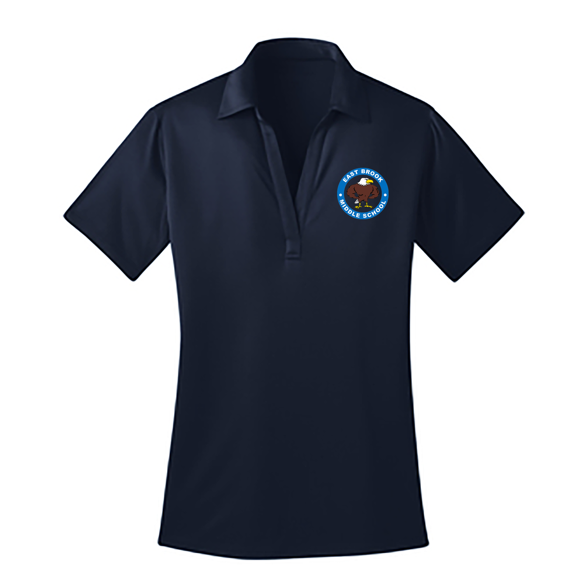 East Brook Middle School Eagles Ladies Silk Touch Performance Polo