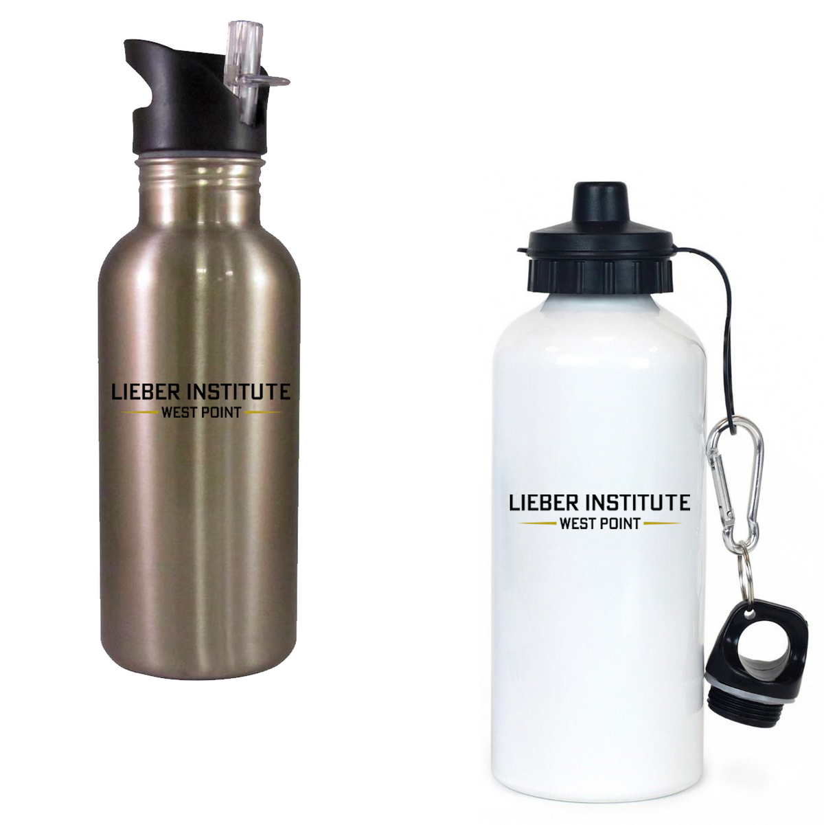 USMA Lieber Institute Water Bottle - Text Logo