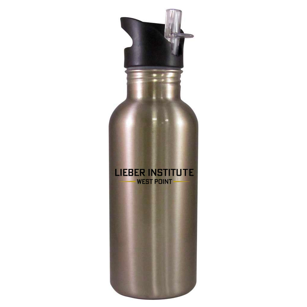 USMA Lieber Institute Water Bottle - Text Logo
