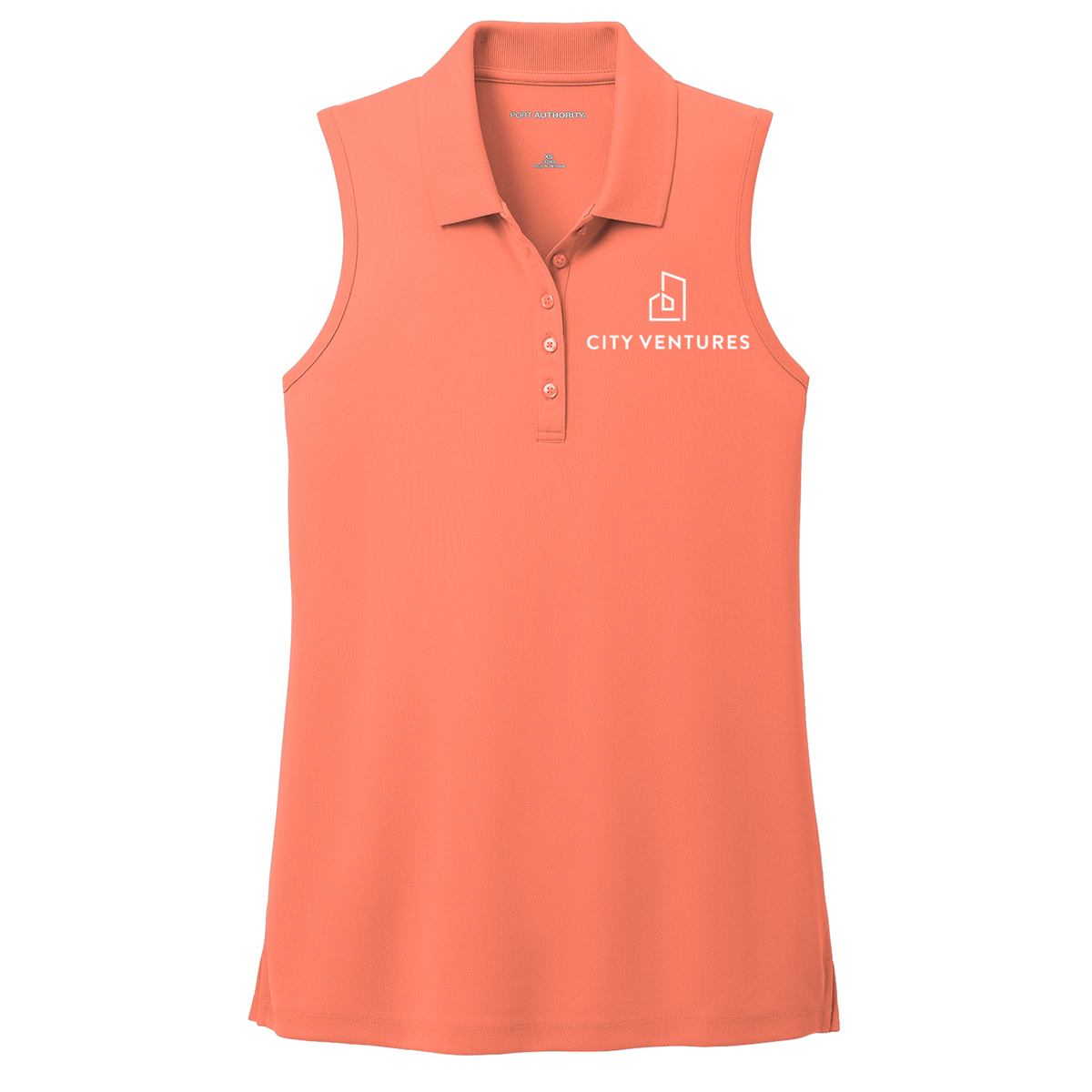 City Ventures Ladies Dry Zone UV Micro-Mesh Sleeveless Polo