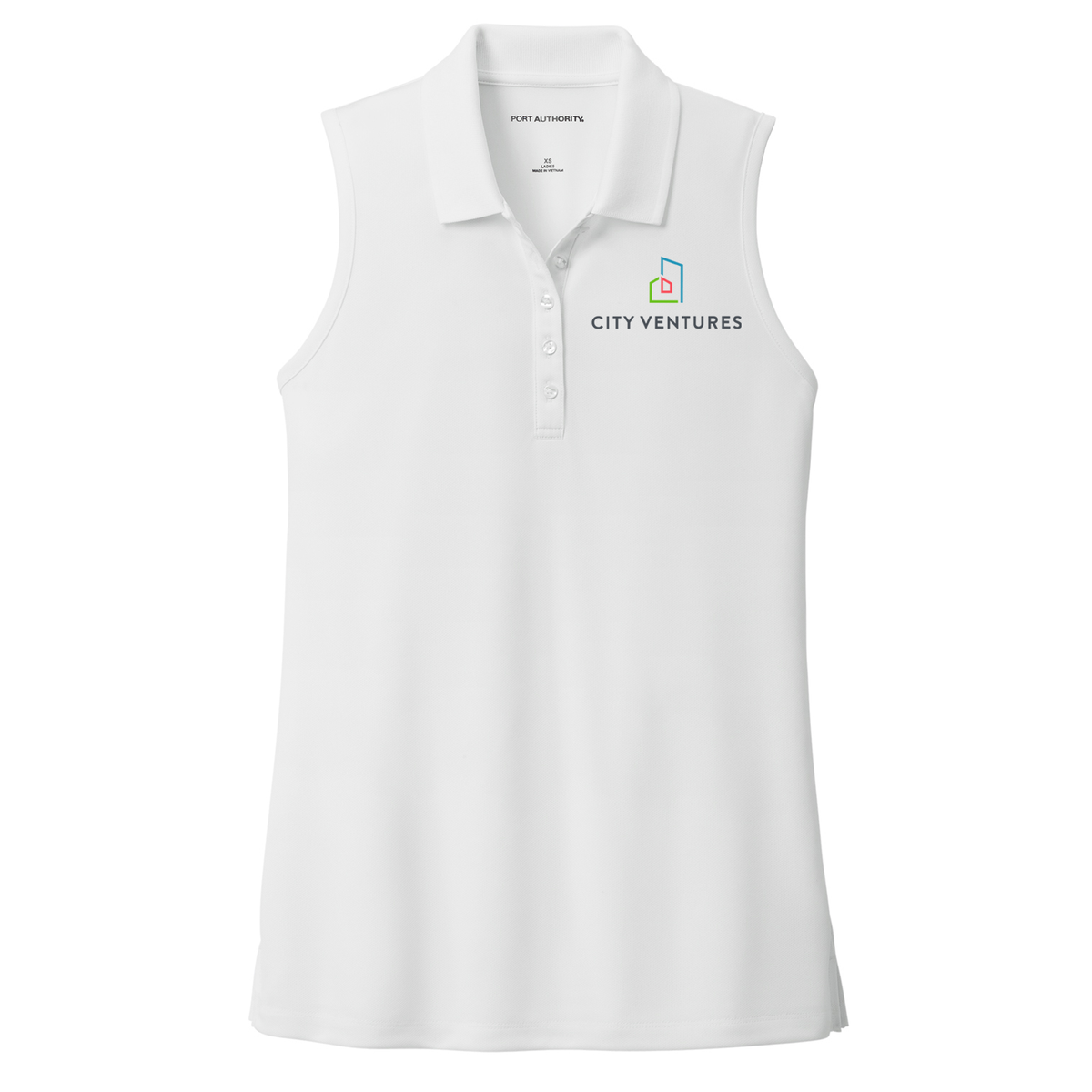 City Ventures Ladies Dry Zone UV Micro-Mesh Sleeveless Polo