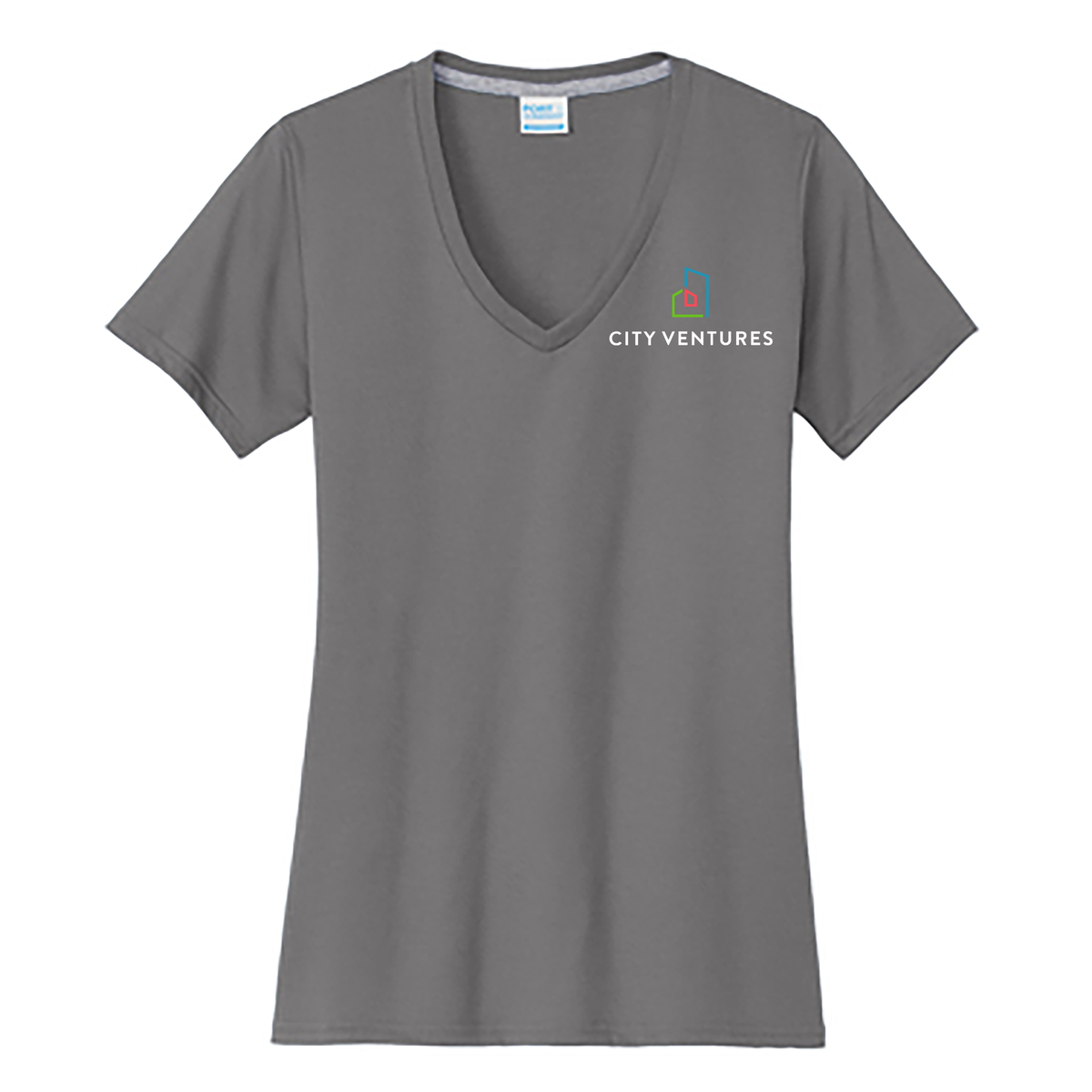 City Ventures Ladies Performance Blend V-Neck Tee