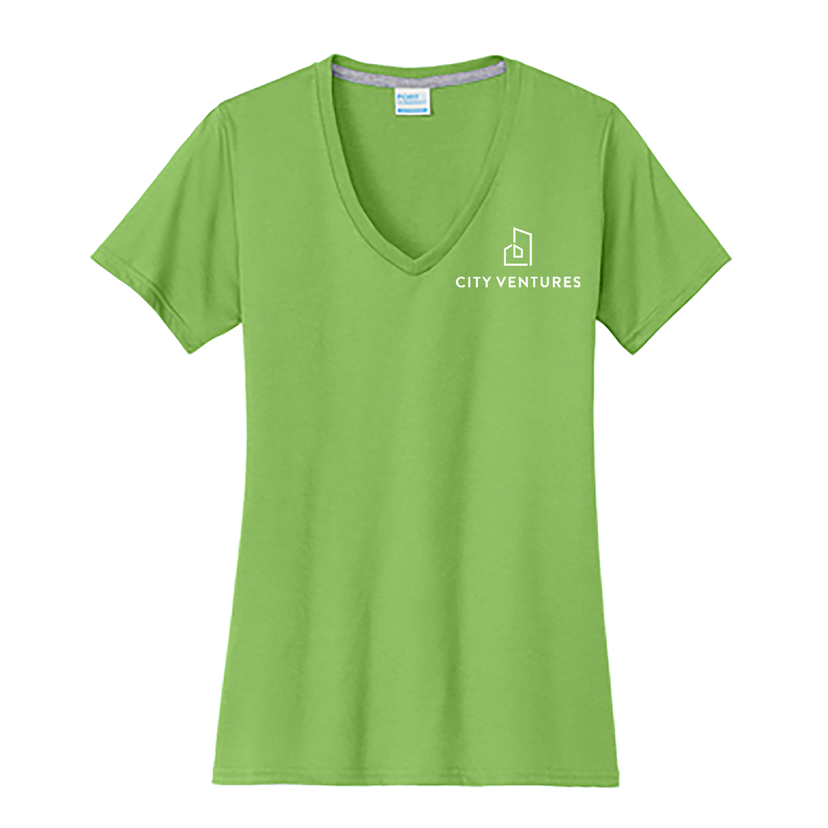 City Ventures Ladies Performance Blend V-Neck Tee