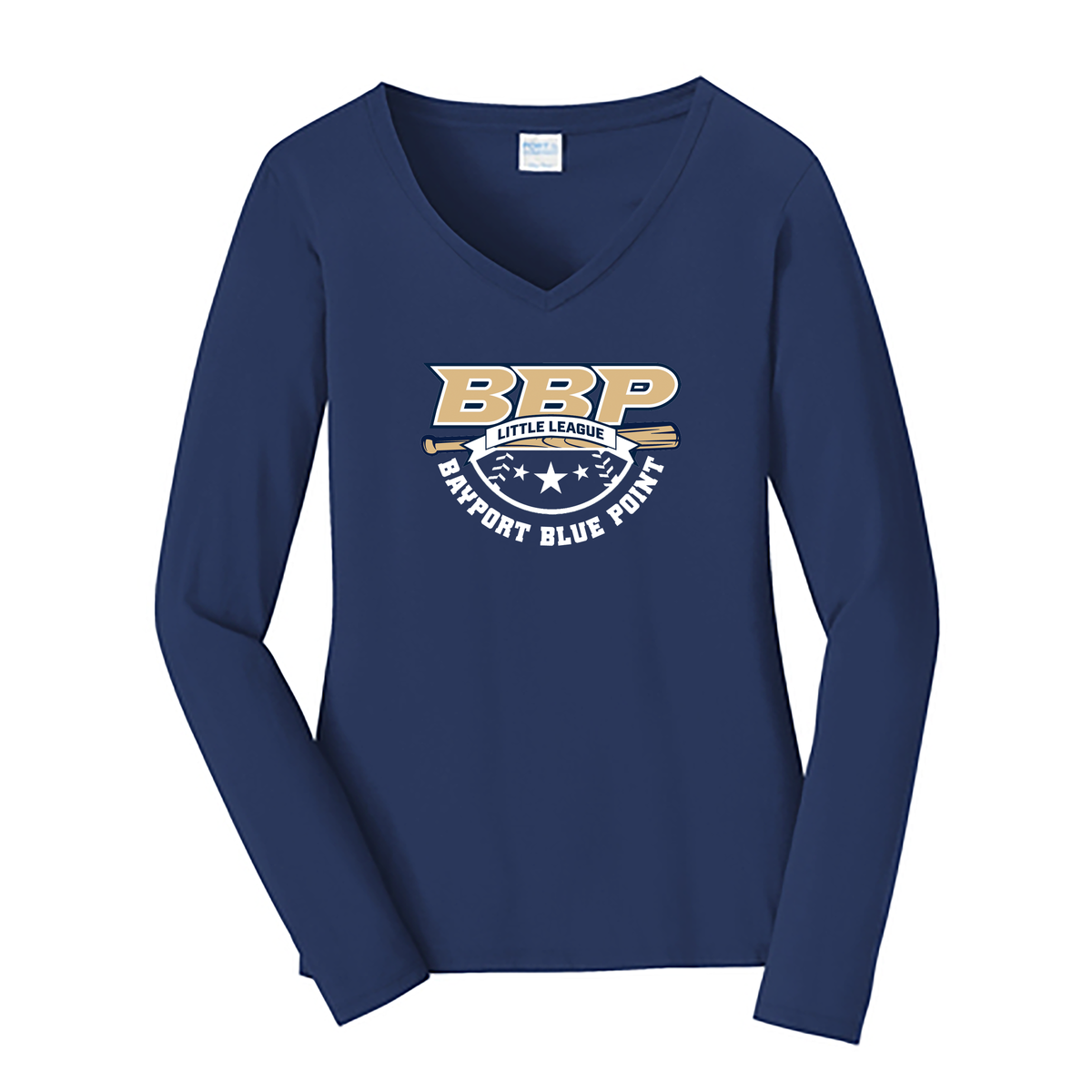 BBP Little League Ladies Long Sleeve Fan Favorite™ V-Neck Tee