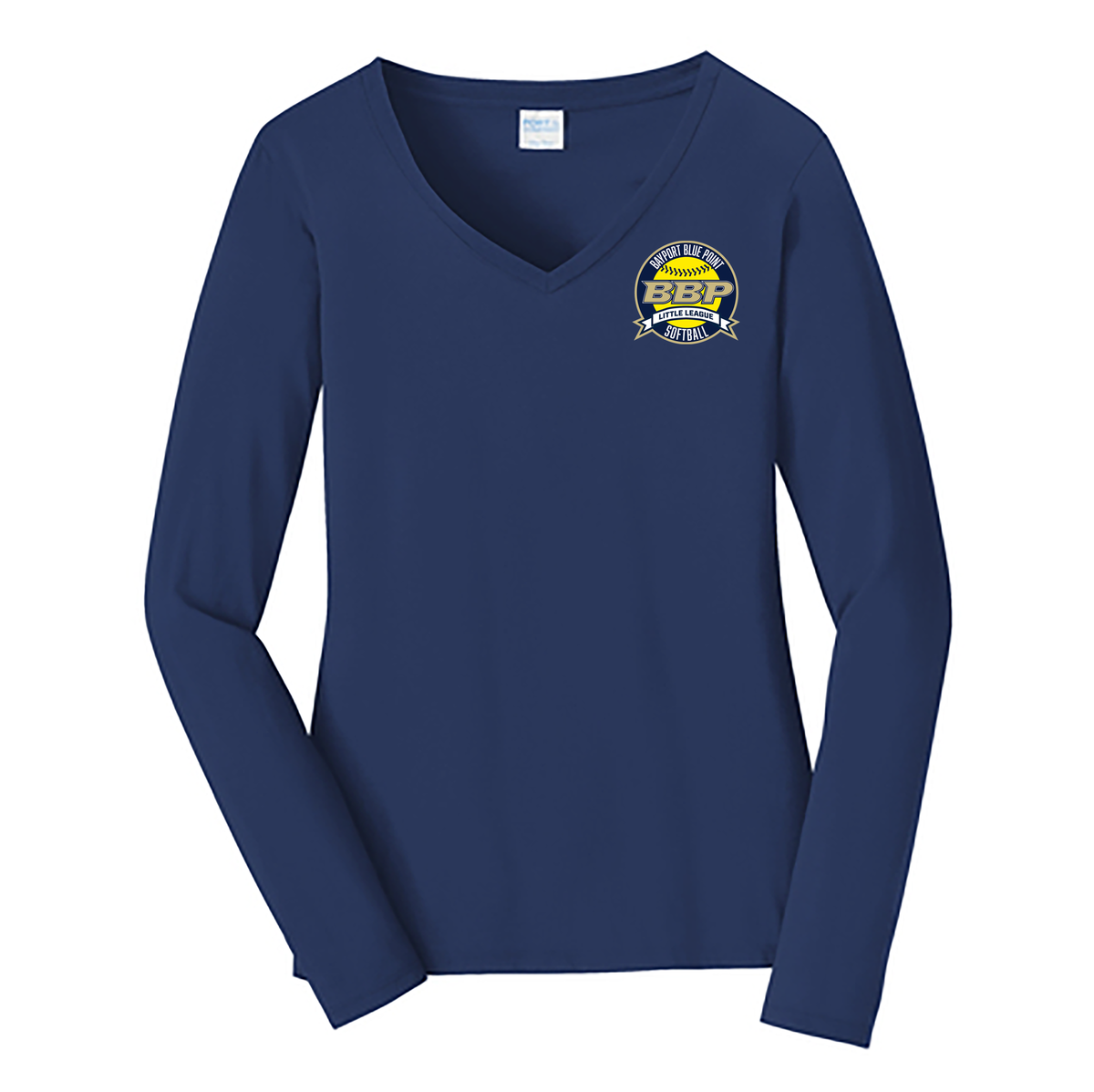 BBP Little League Ladies Long Sleeve Fan Favorite™ V-Neck Tee