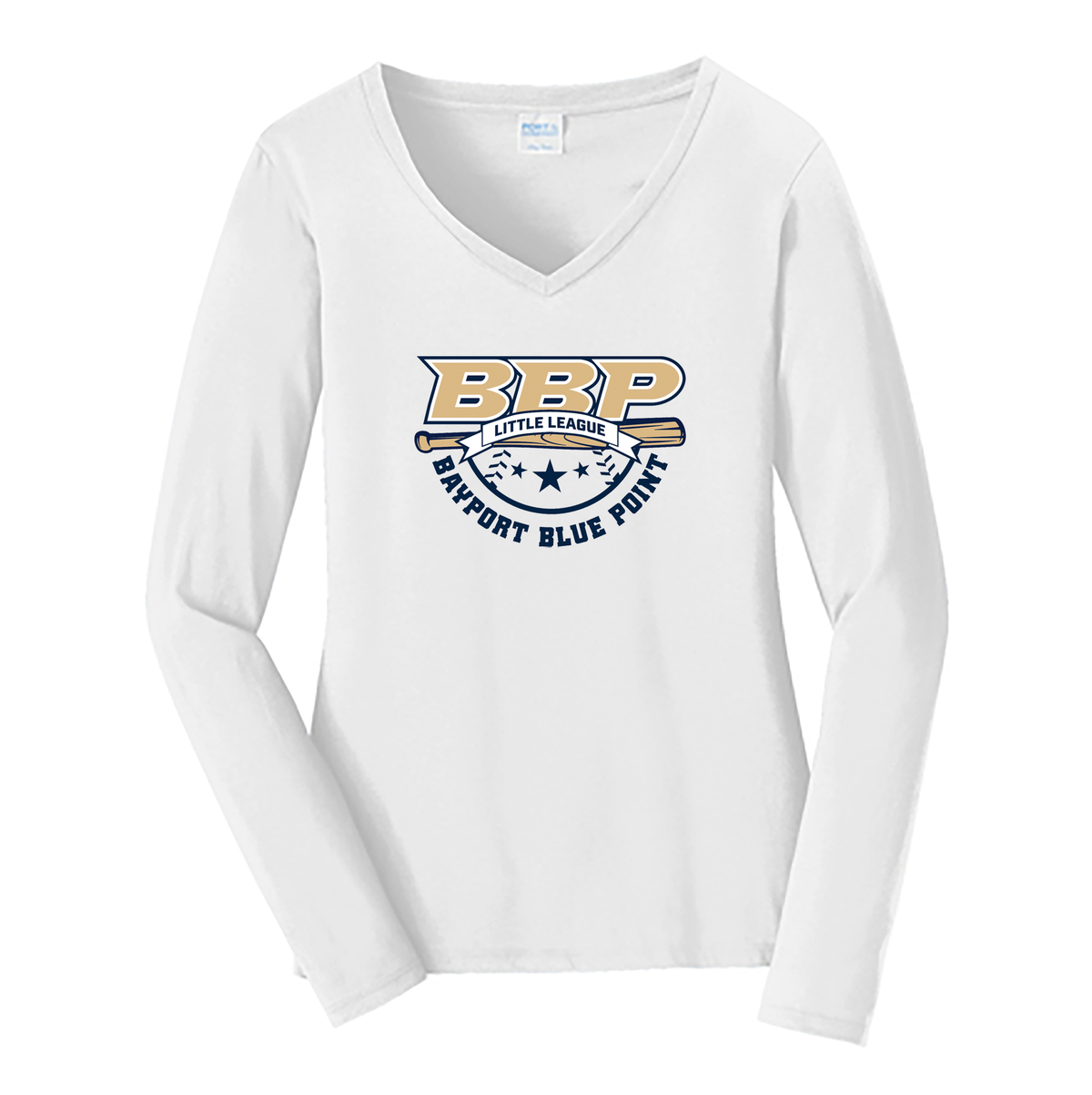 BBP Little League Ladies Long Sleeve Fan Favorite™ V-Neck Tee