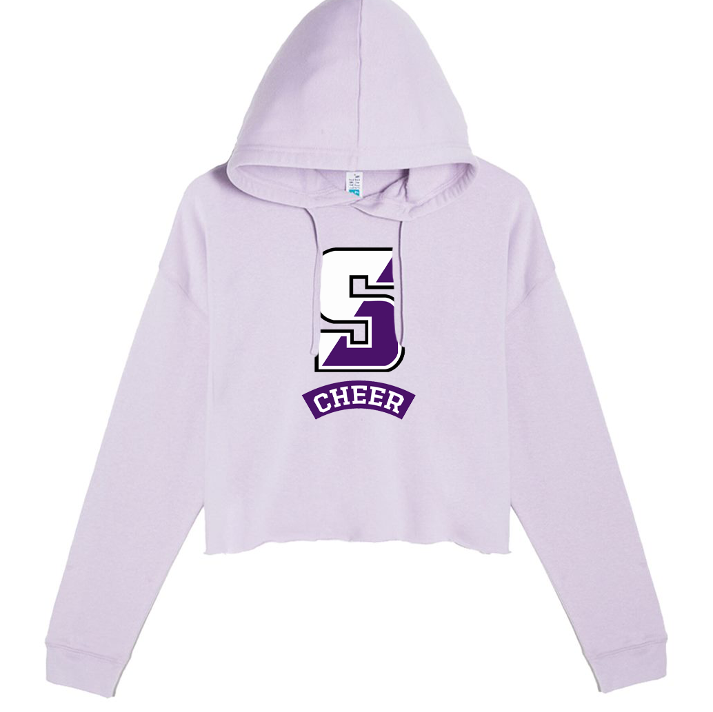 Scranton University Cheer Women's Cropped Fleece Hooded Sweatshirt