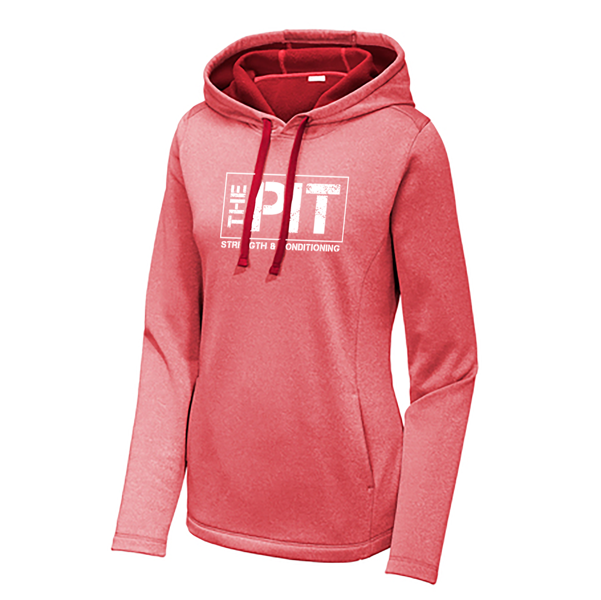 The Pit Ladies Sport-Wick Heather Fleece Hooded Pullover