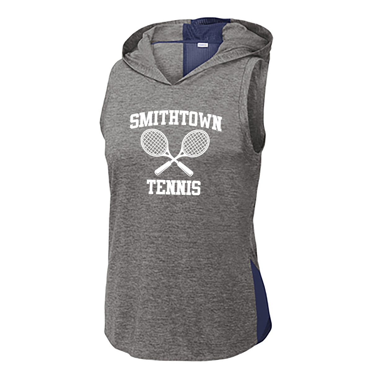 Smithtown Tennis Ladies Tri-Blend Hooded Tank