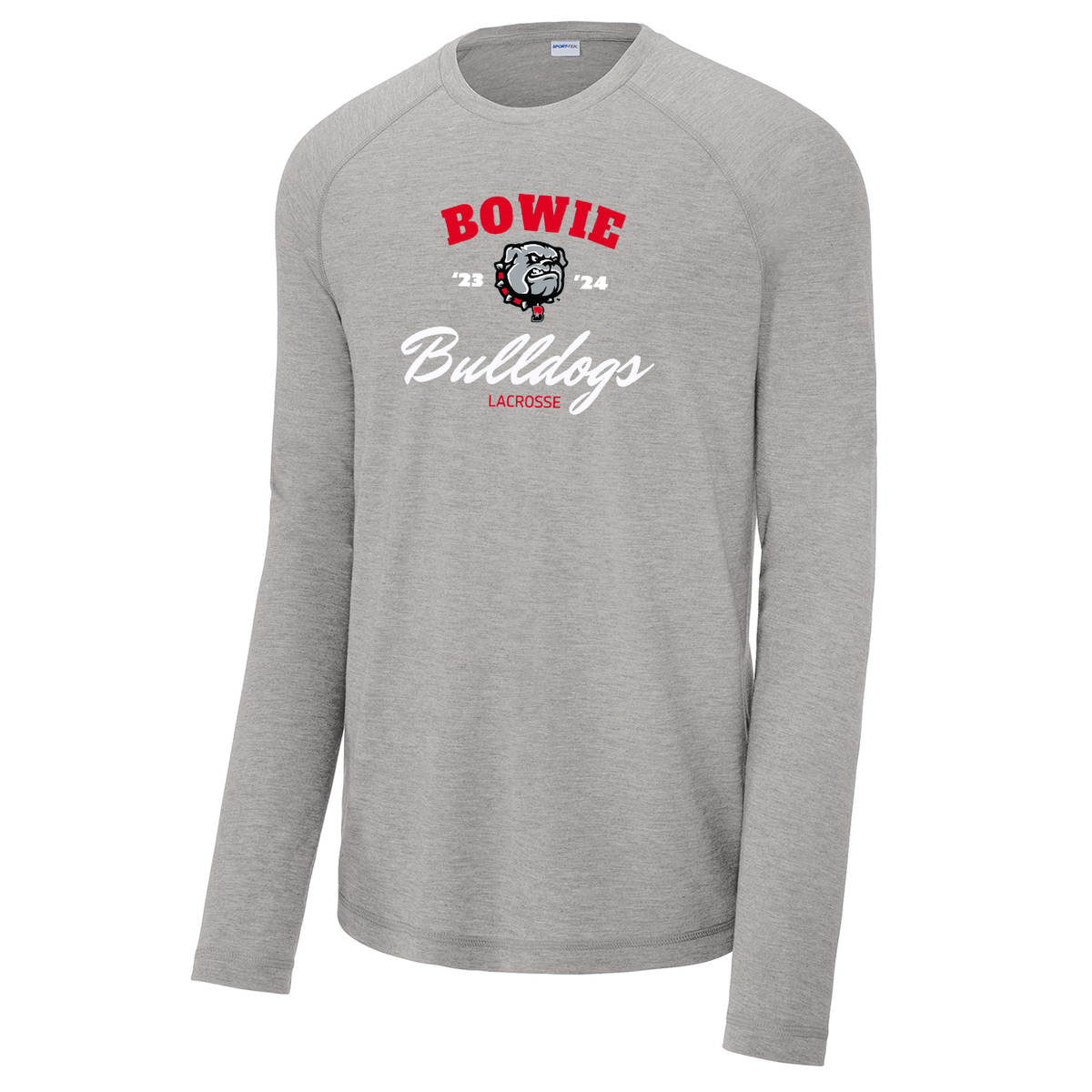 Bowie Boys Lacrosse Long Sleeve Raglan CottonTouch