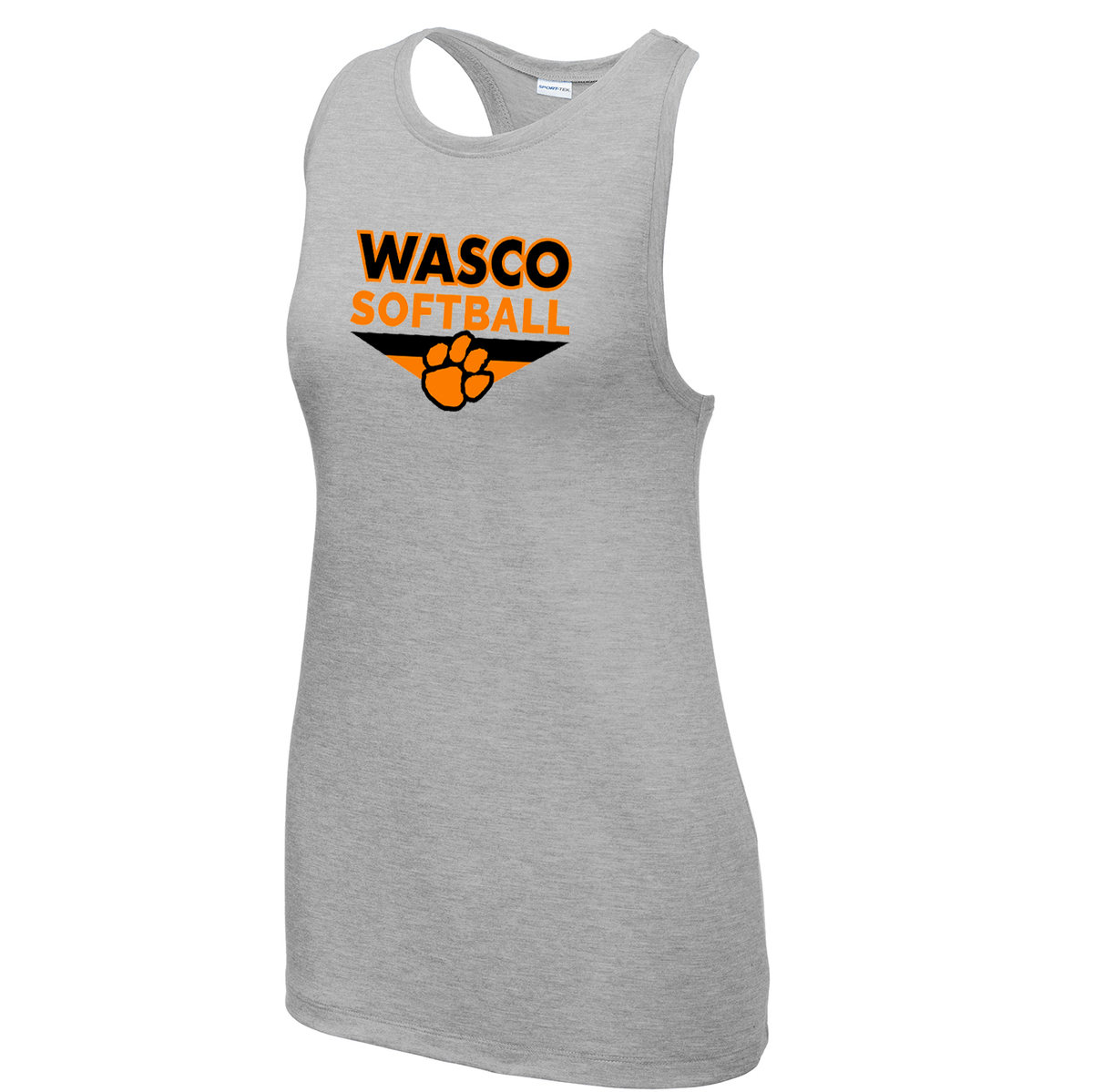 Wasco HS Softball Women's Tri-Blend Wicking Racerback