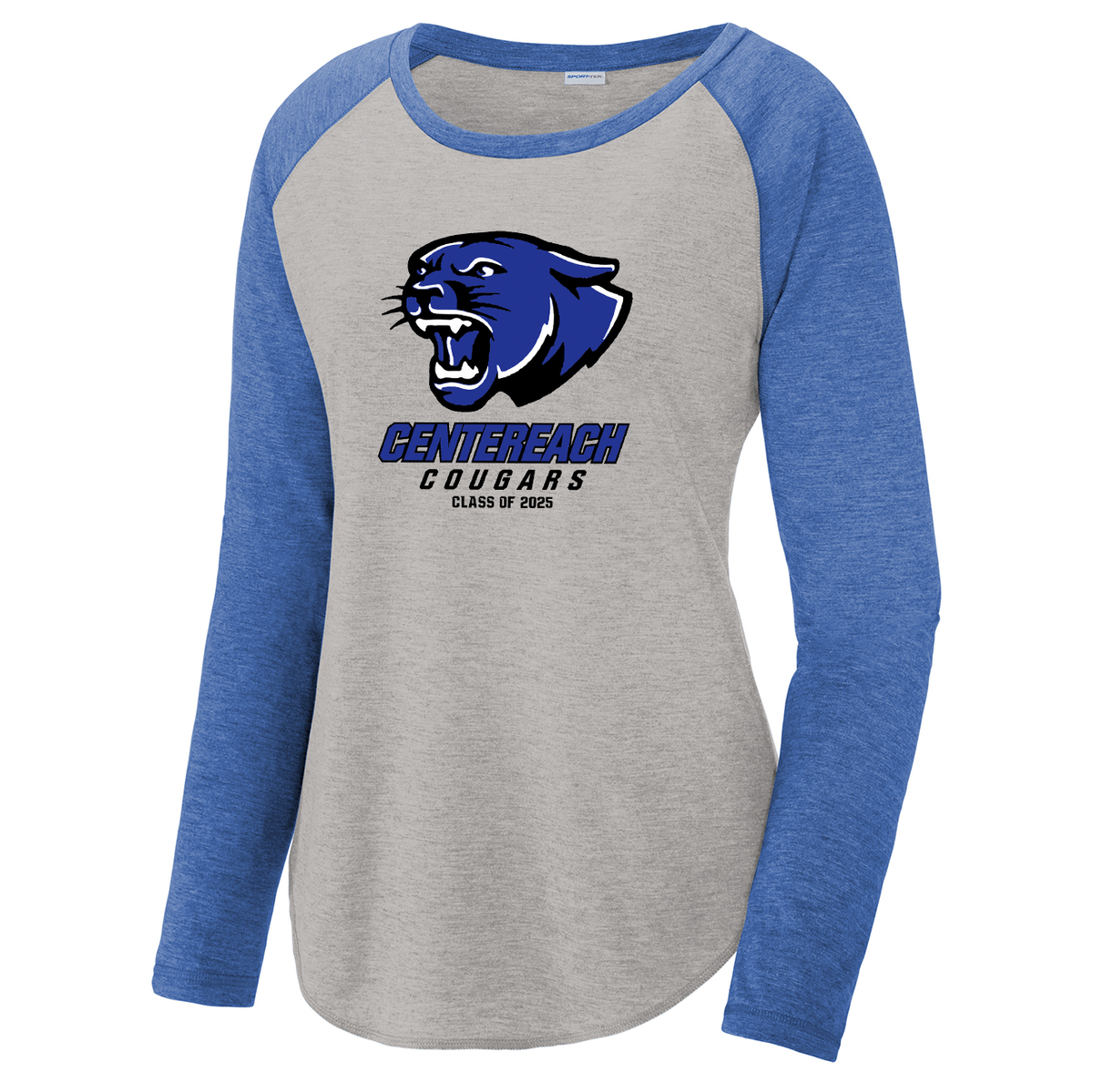 Centereach High School Women's Raglan Long Sleeve CottonTouch