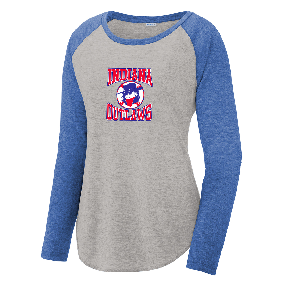 Southern Indiana Outlaws Baseball Women's Raglan Long Sleeve Cotton Touch