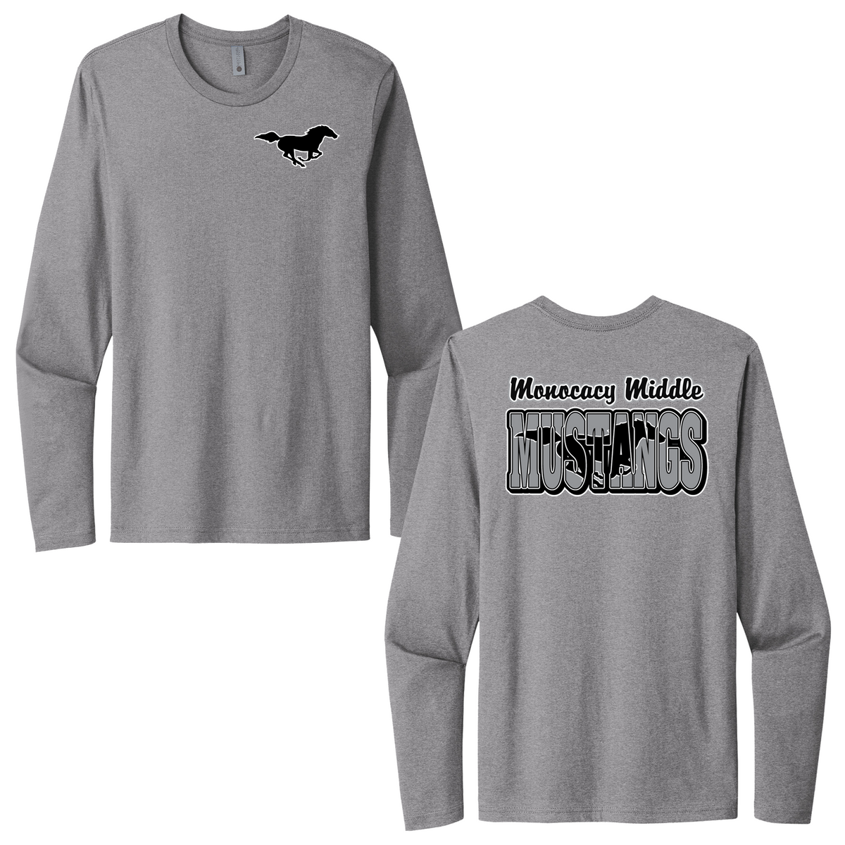 Monocacy Middle School Next Level Cotton Long Sleeve Crew