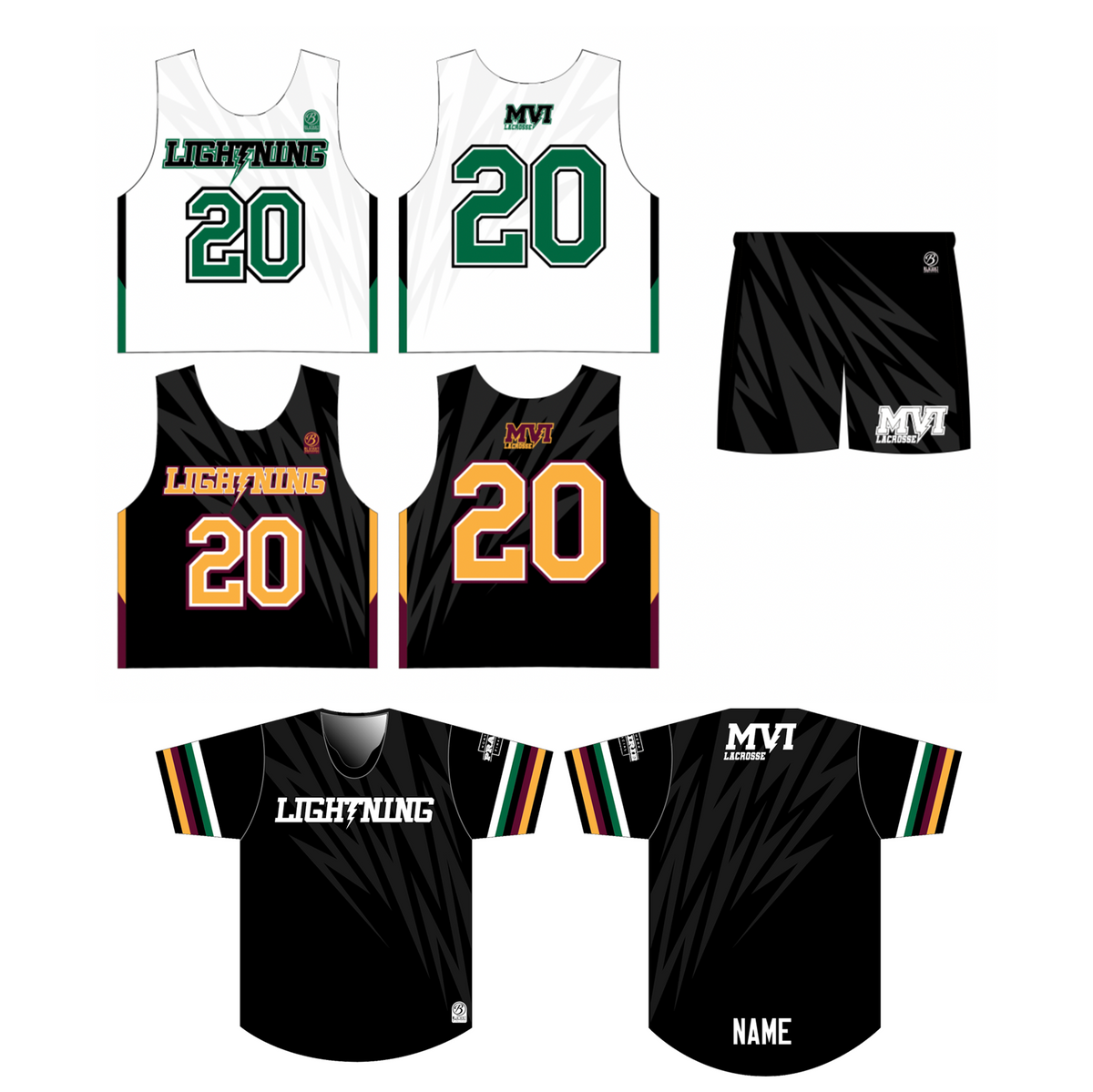 MVI Lacrosse Premium 3 Piece Uniform Package - BOYS