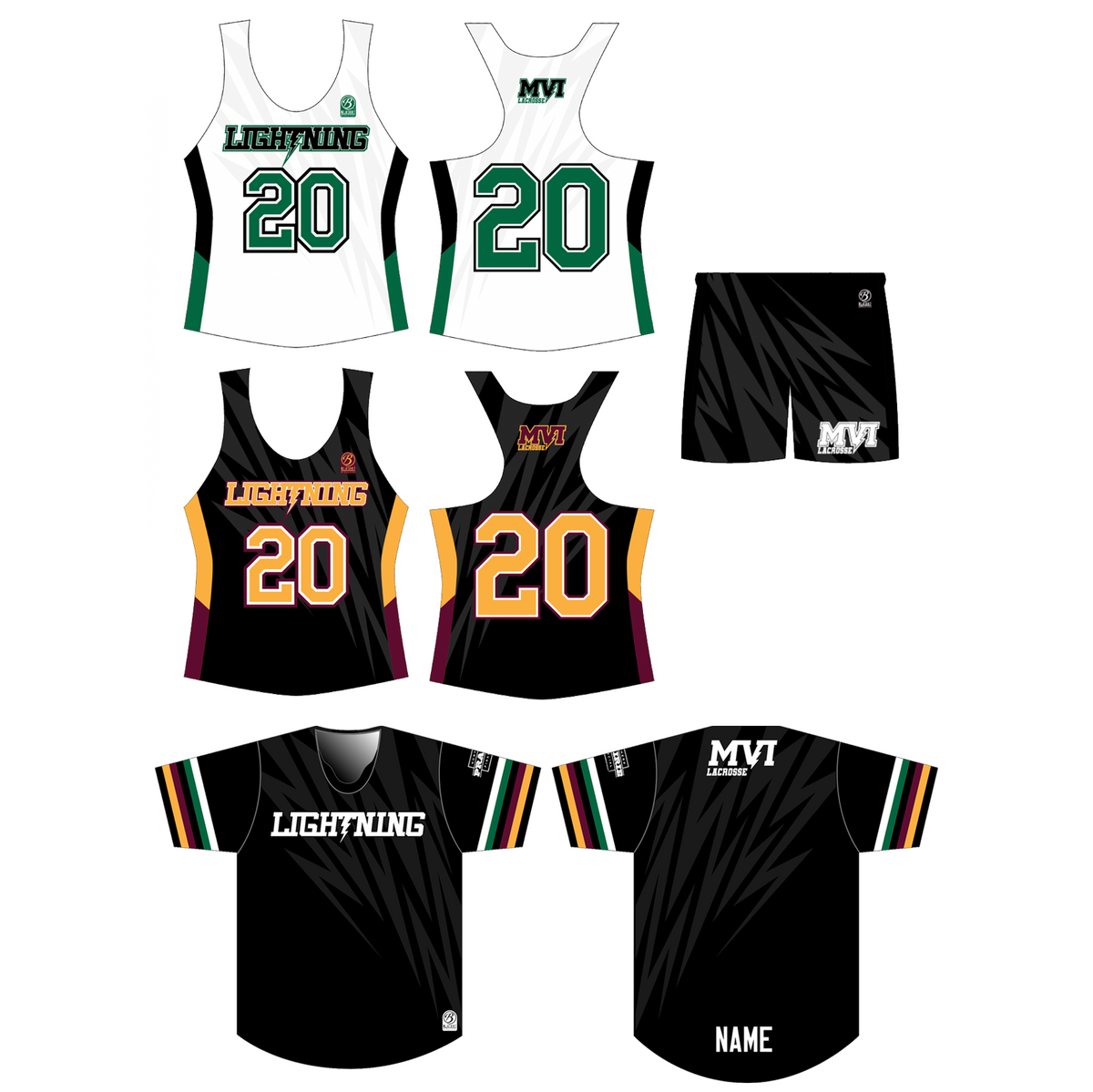 MVI Lacrosse Premium 3 Piece Uniform Package - GIRLS