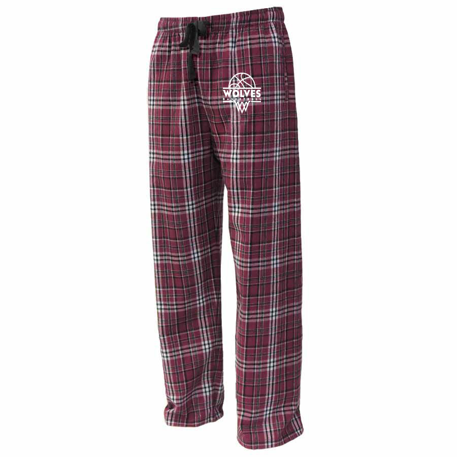 Wolves Basketball Flannel Pajama Pants