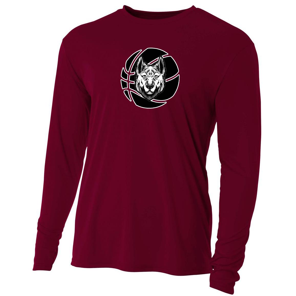 Wolves Basketball Cooling Performance Long Sleeve Crew