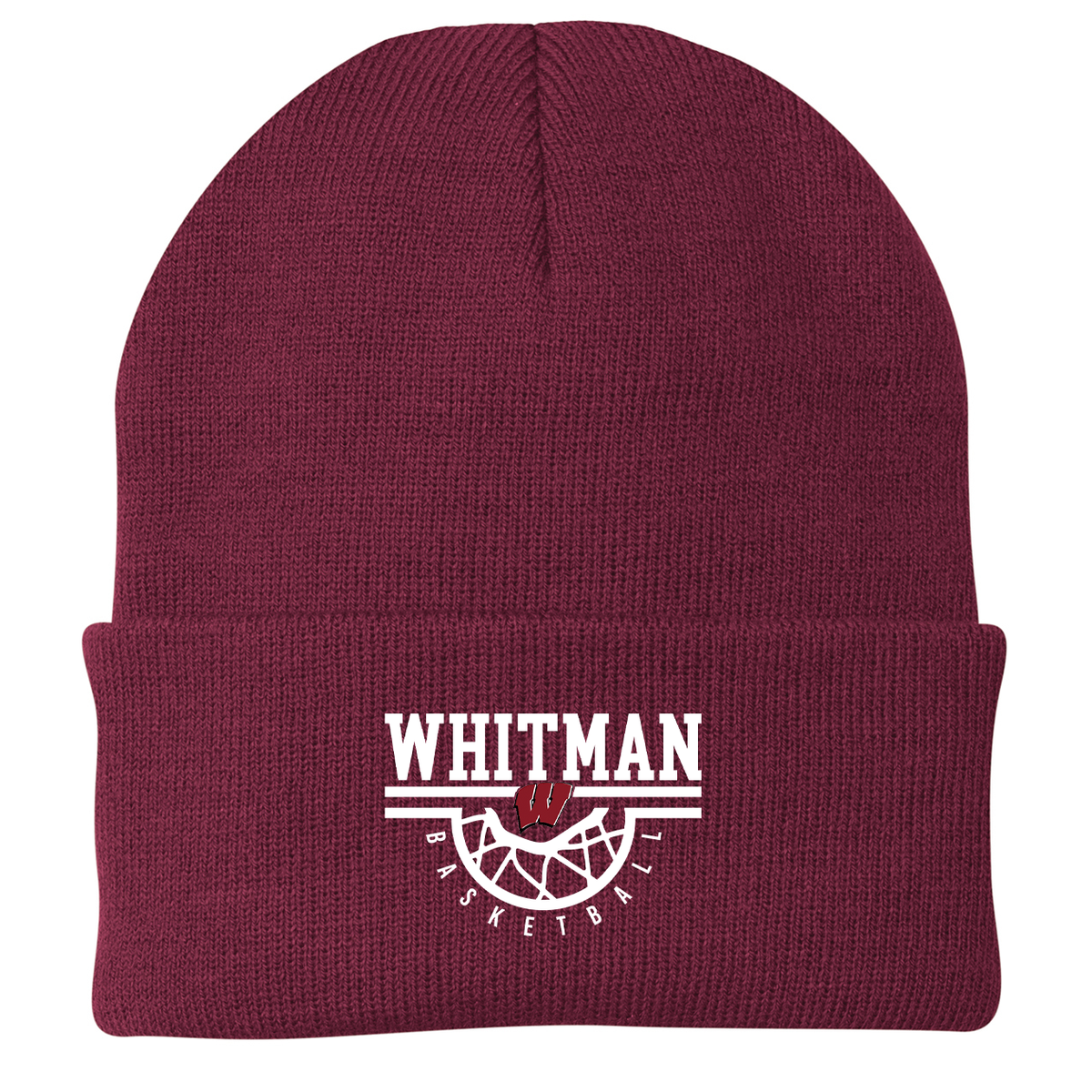 Whitman Women's Basketball Knit Beanie