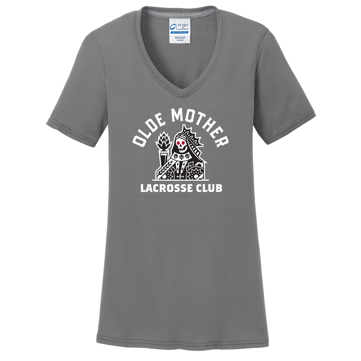 Olde Mother Lacrosse Club Women's V-Neck Performance T-Shirt