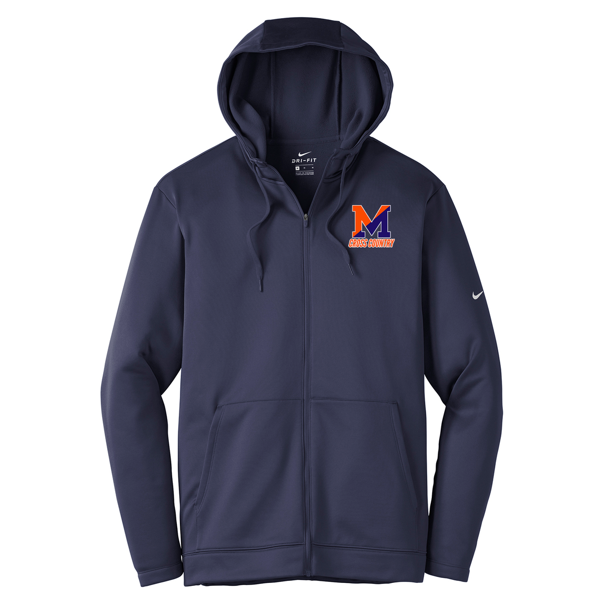 Manhasset Cross Country Nike Therma-FIT Full Zip Hoodie