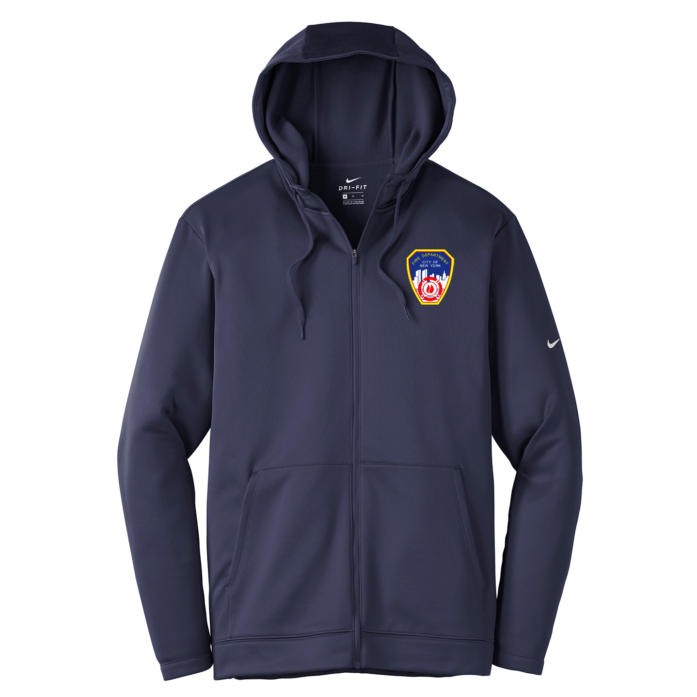 FDNY Lacrosse Nike Therma-FIT Full Zip Hoodie – Blatant Team Store