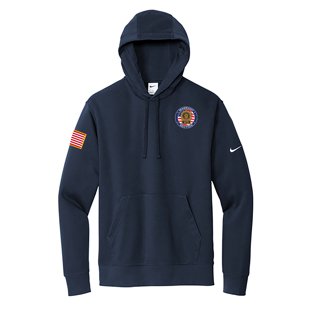 NYPD Warrant Section Nike Fleece Swoosh Hoodie