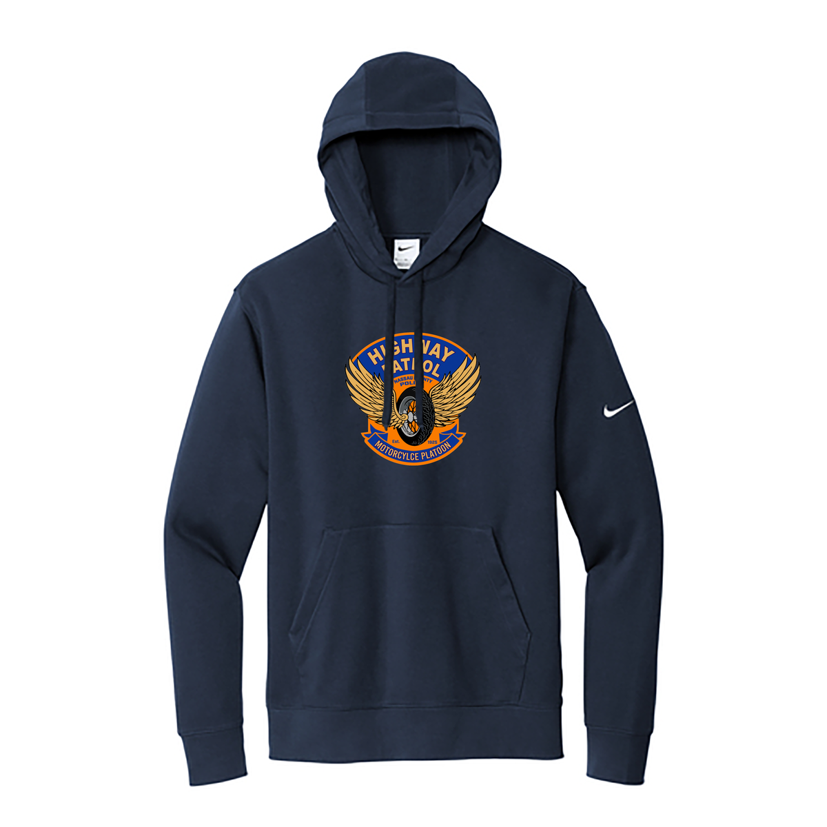 NCPD Motorcycle Unit Nike Fleece Swoosh Hoodie