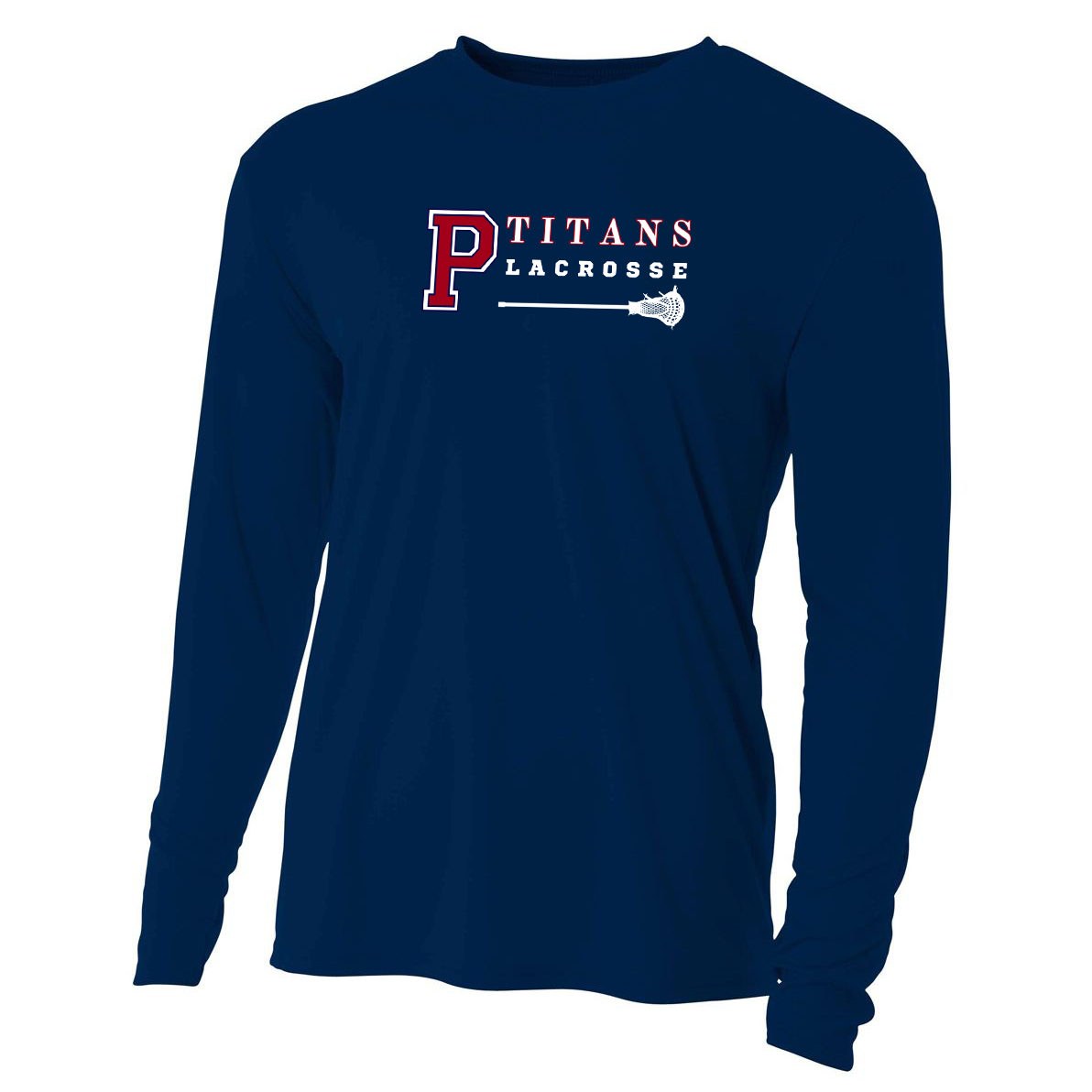 Pembroke Titans Youth Lacrosse Cooling Performance Long Sleeve Crew