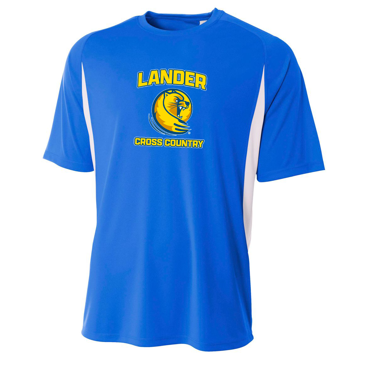 Lander Cross Country Cooling Performance Color Block Short Sleeve Tee