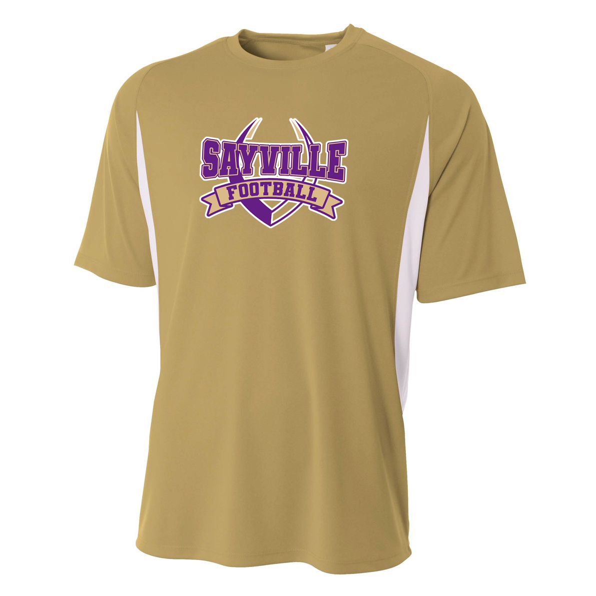 Sayville Football Color Blocked Cooling Performance T-Shirt