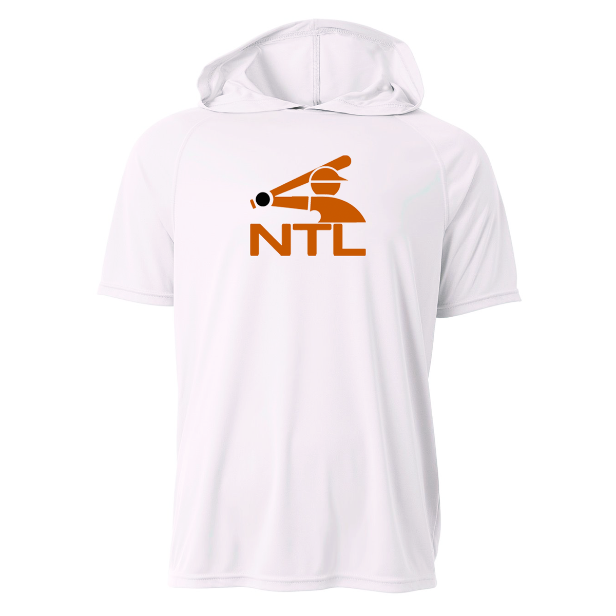 North Texas Baseball Cooling Performance Short Sleeve Hooded Tee