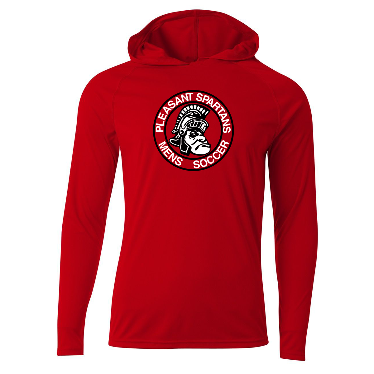 Pleasant HS Soccer Cooling Performance Long Sleeve Hooded Tee