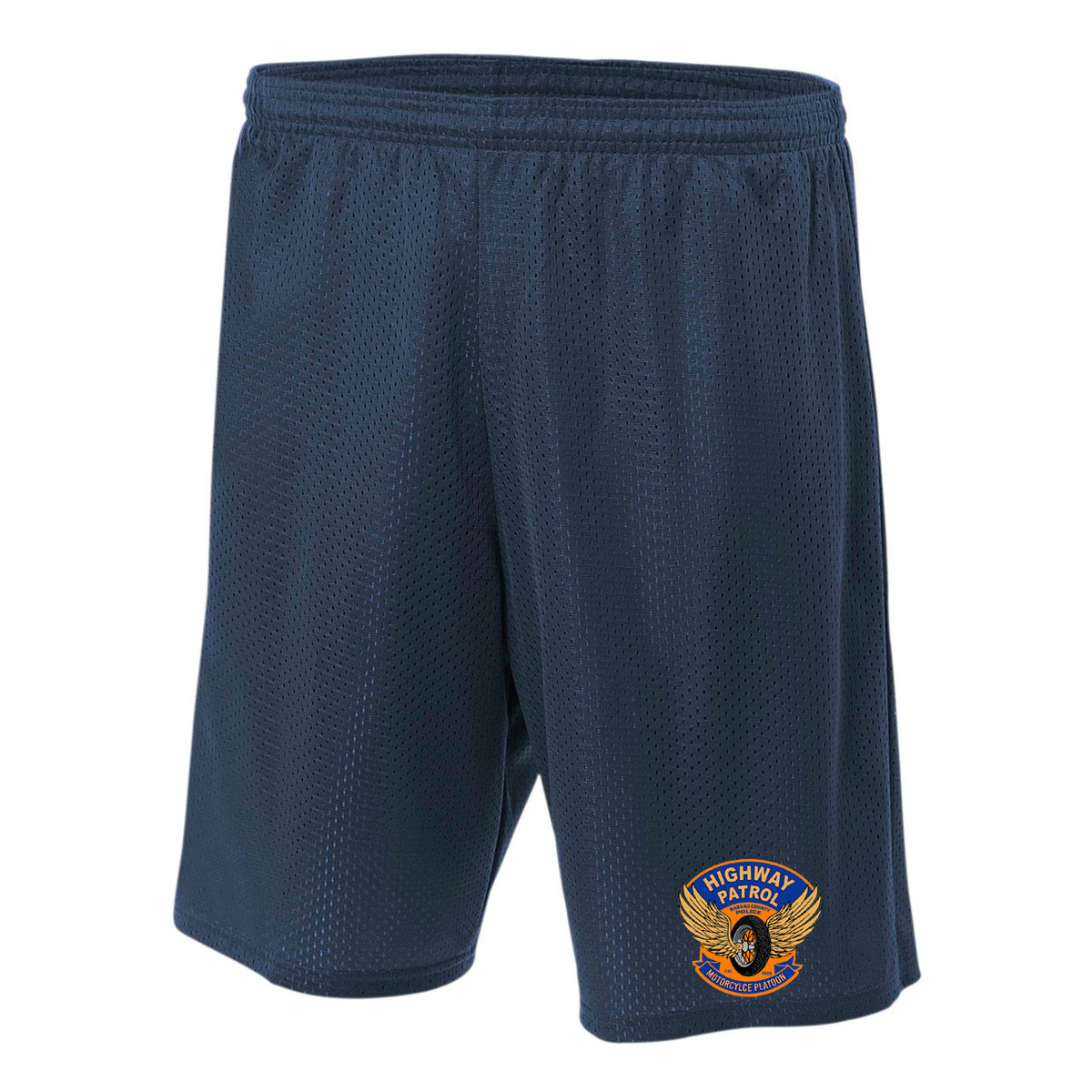 NCPD Motorcycle Unit 7" Lined Tricot Mesh Shorts