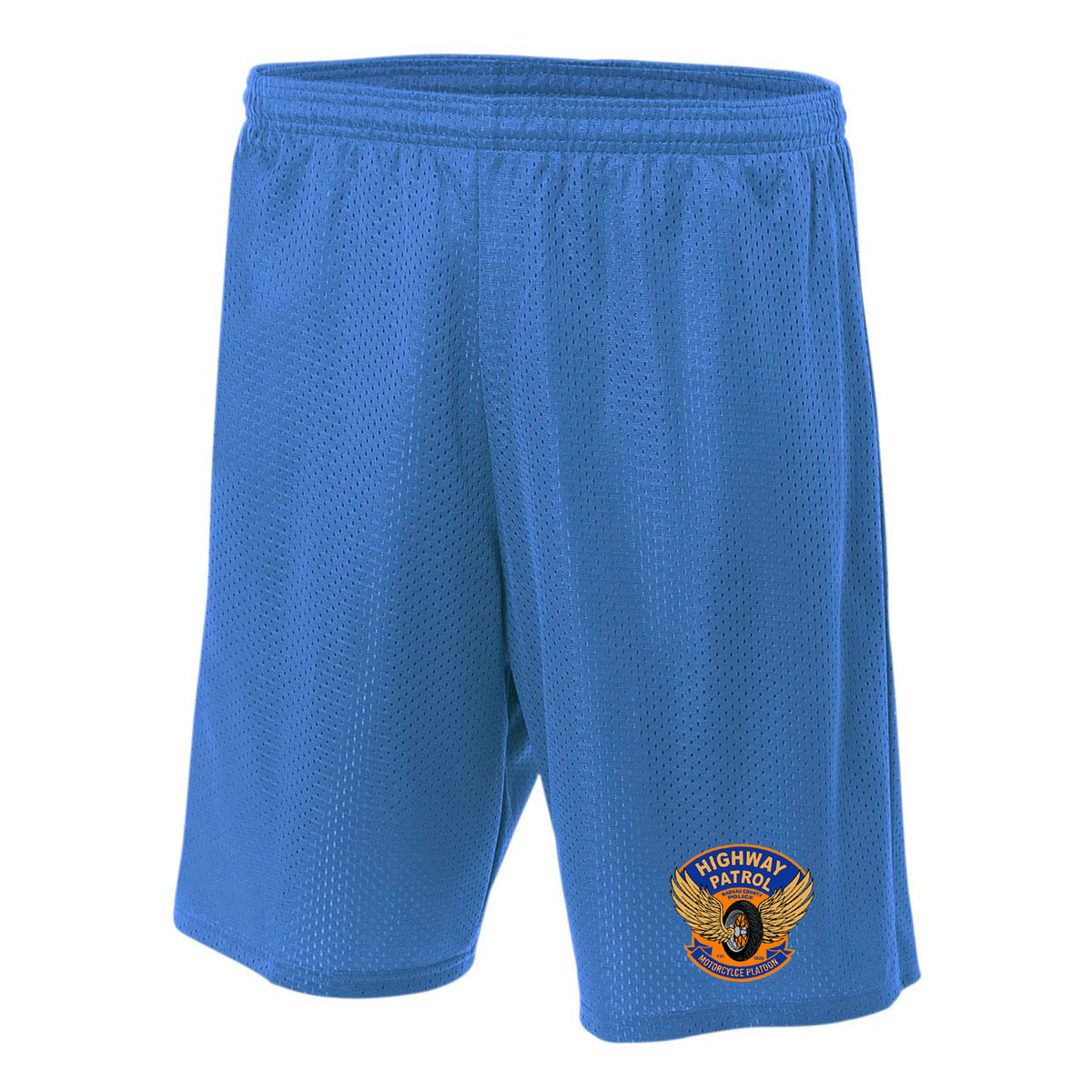 NCPD Motorcycle Unit 7" Lined Tricot Mesh Shorts