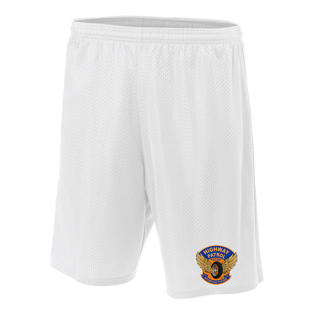 NCPD Motorcycle Unit 7" Lined Tricot Mesh Shorts