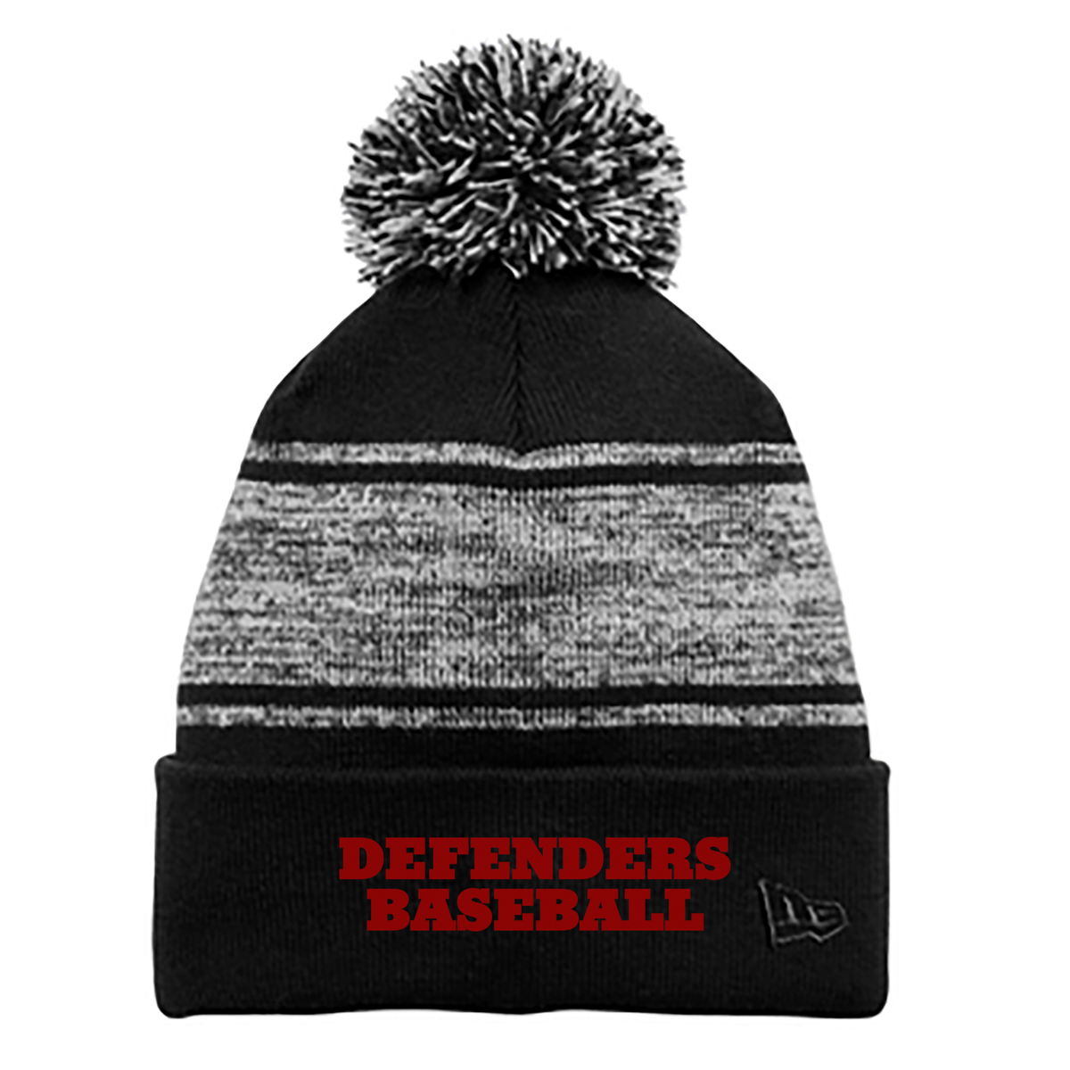 Defenders Baseball New Era Knit Chilled Pom Beanie