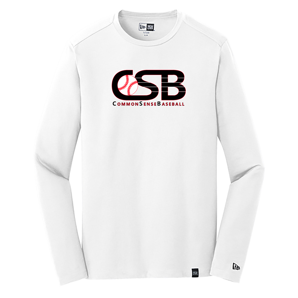 Common Sense Baseball New Era Heritage Blend Long Sleeve Crew Tee