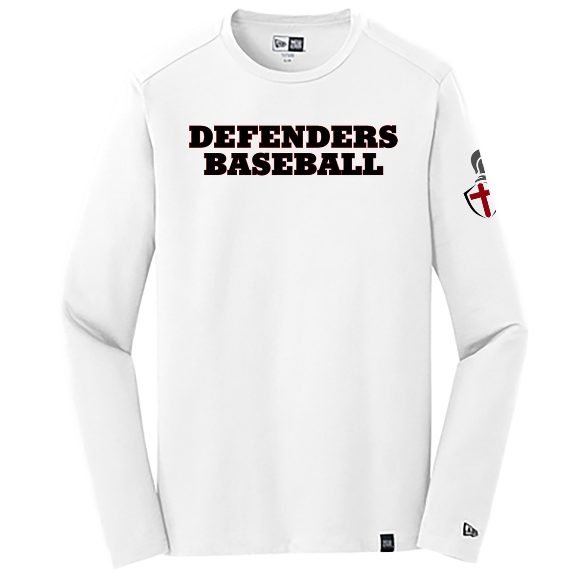 Defenders Baseball New Era Heritage Blend Long Sleeve Crew Tee