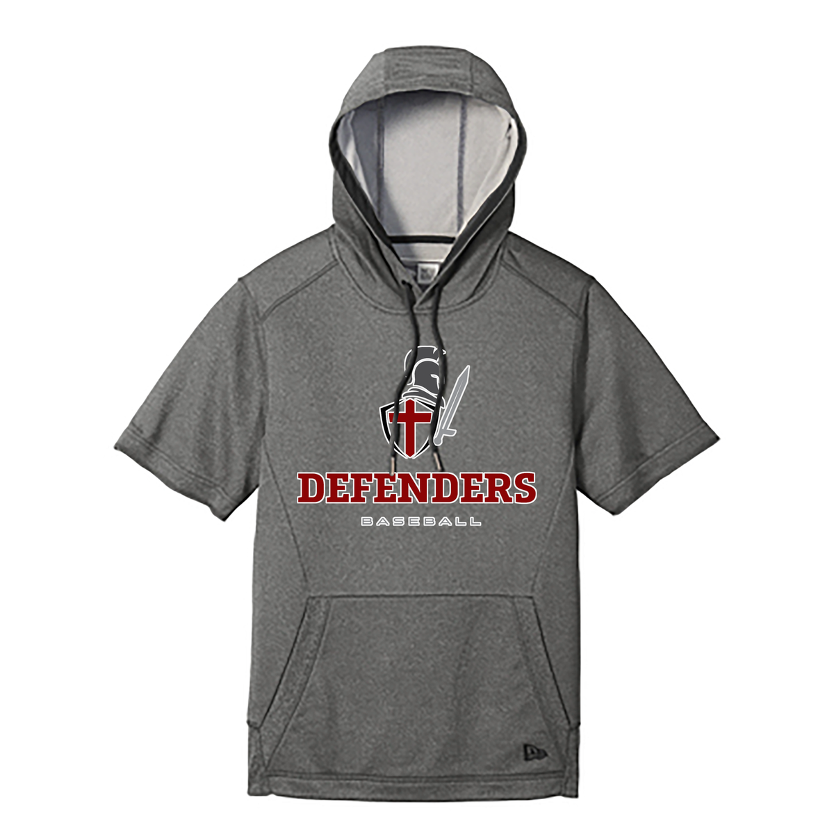 Defenders Baseball New Era Performance Terry Short Sleeve Hoodie