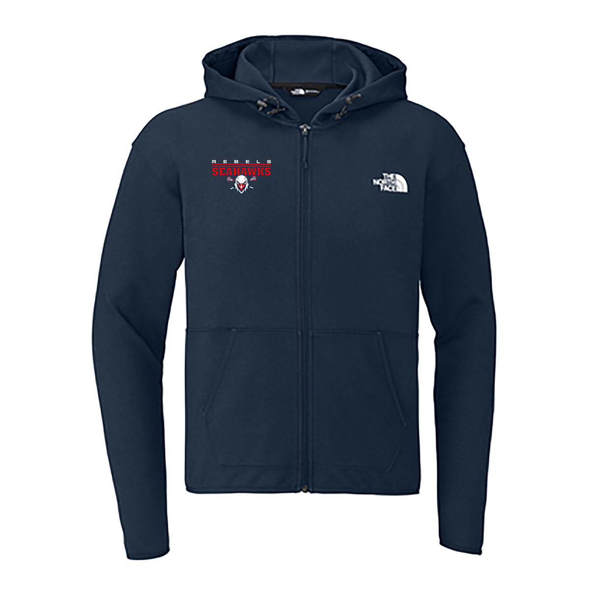 Rebels Seahawks The North Face Double-Knit Full-Zip Hoodie